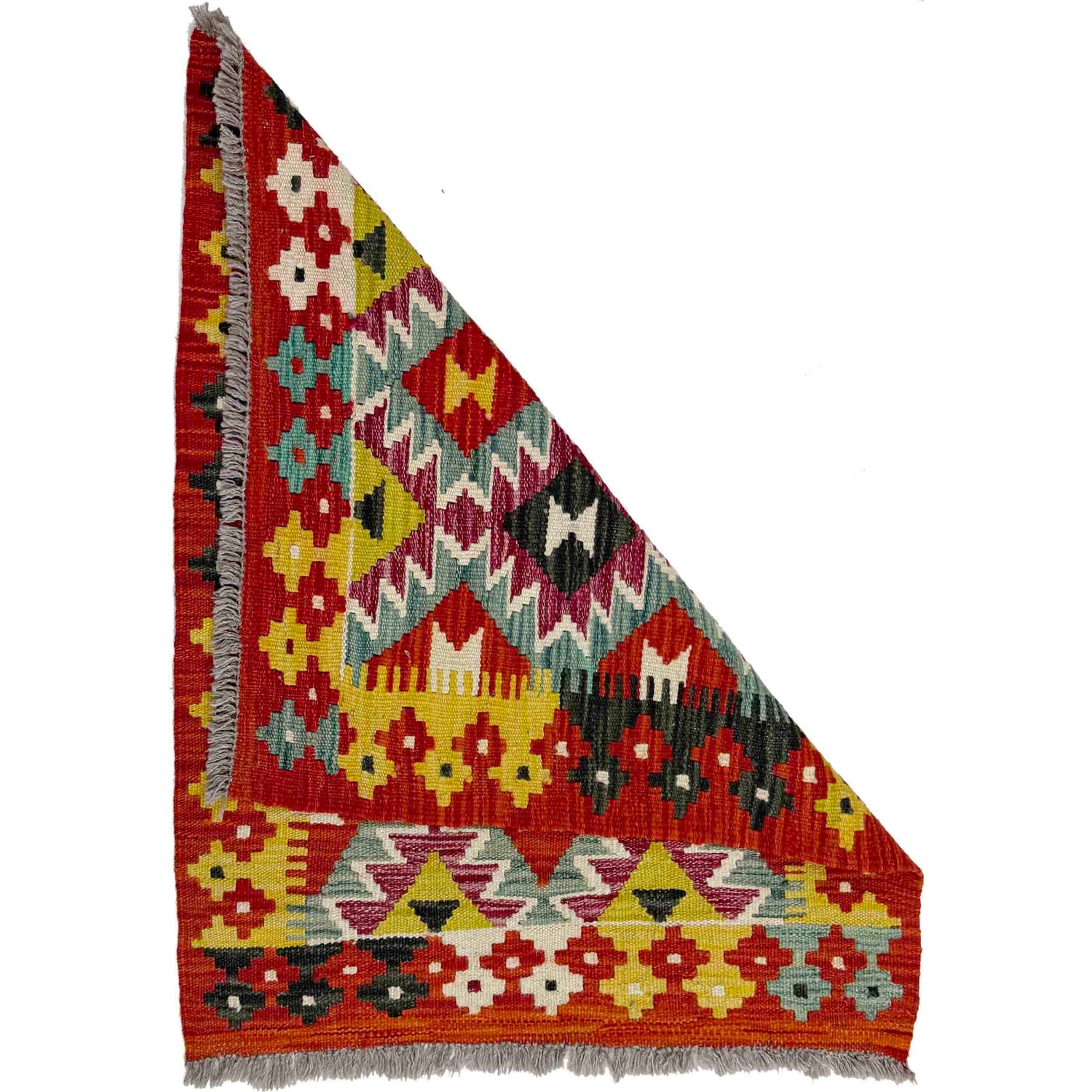Handmade Vegetable Kilim 2' 4" x 2' 9" (ft) - No. R39060