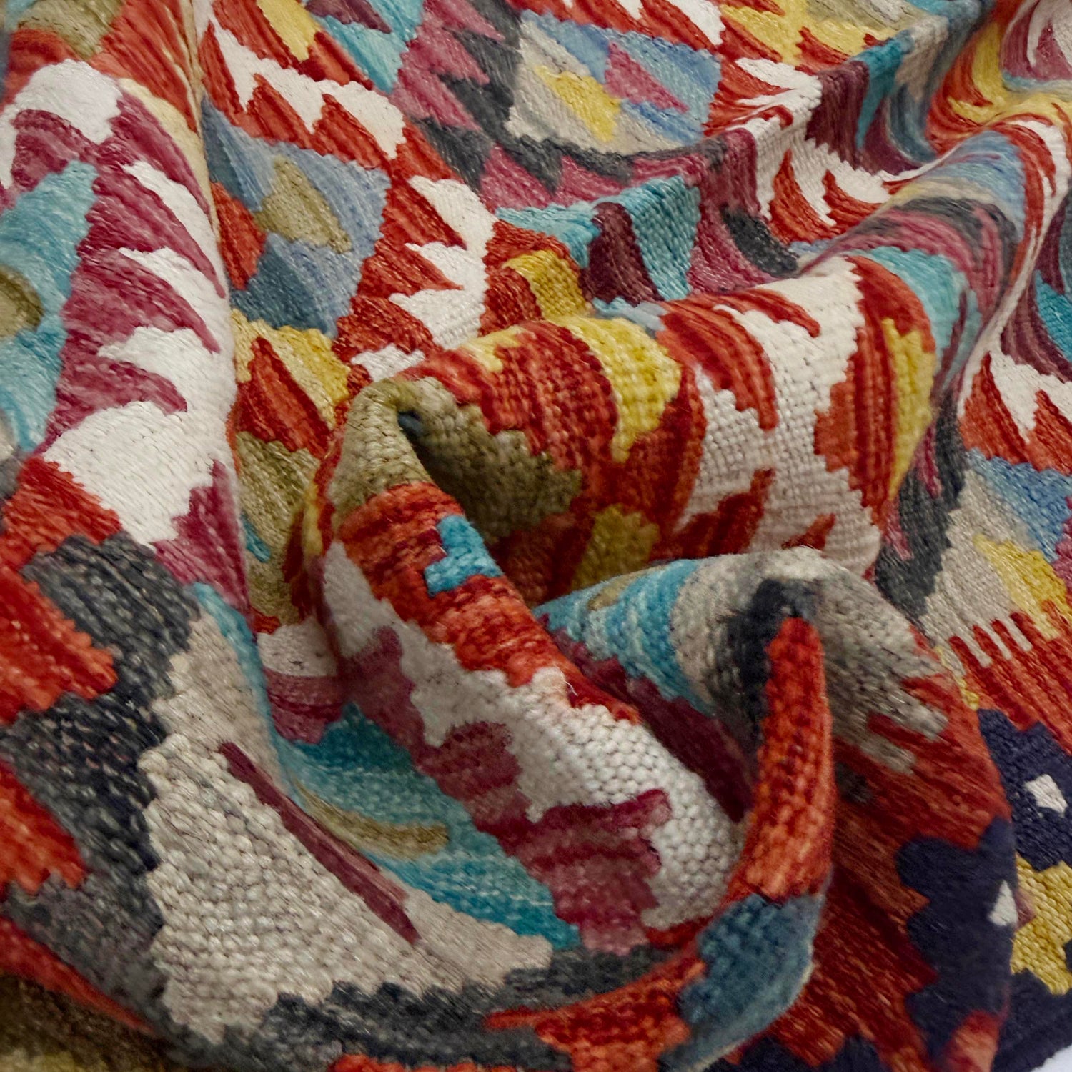 Handmade Vegetable Kilim 6' 0" x 8' 2" (ft) - No. R39064