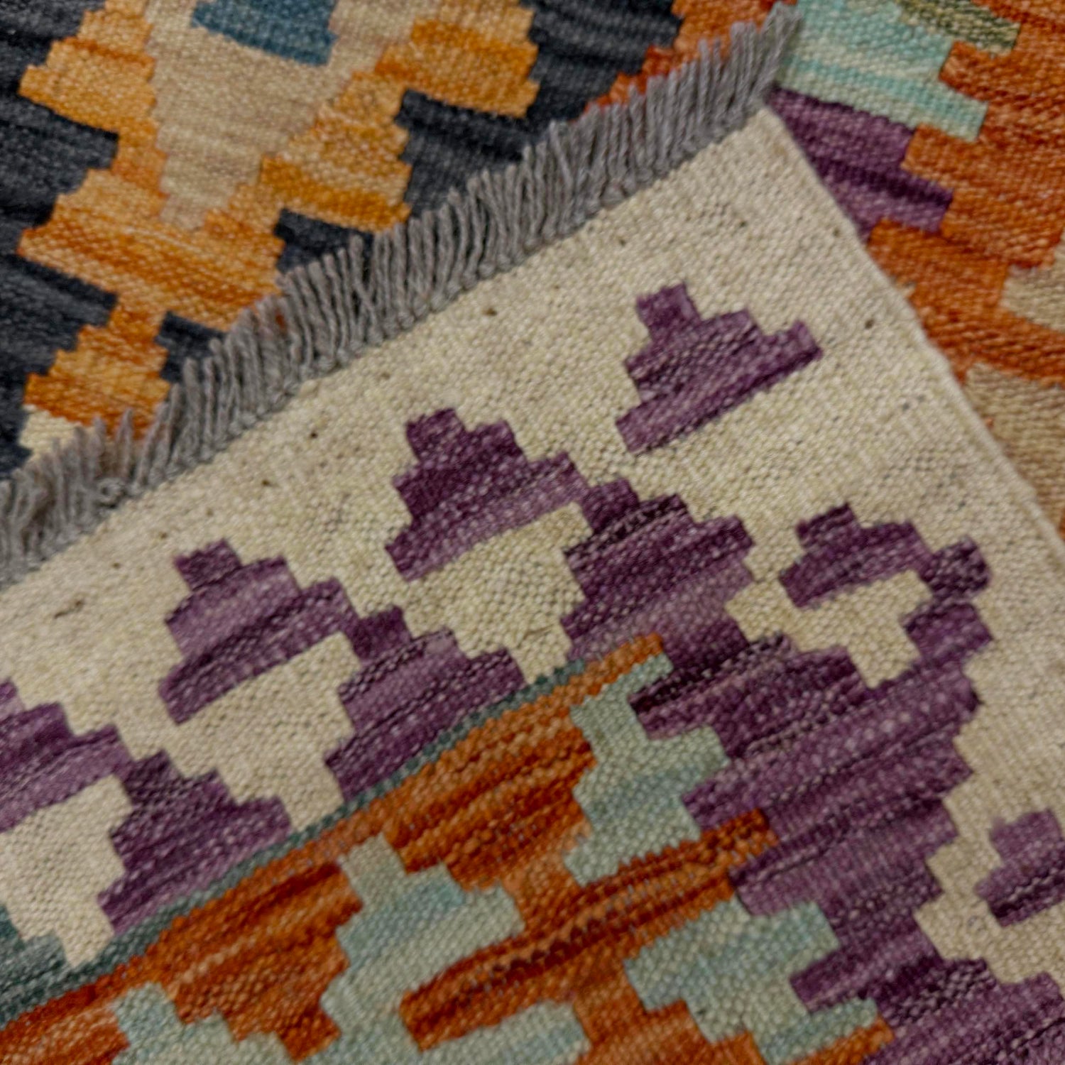 Handmade Vegetable Kilim 5' 10" x 8' 0" (ft) - No. R39069