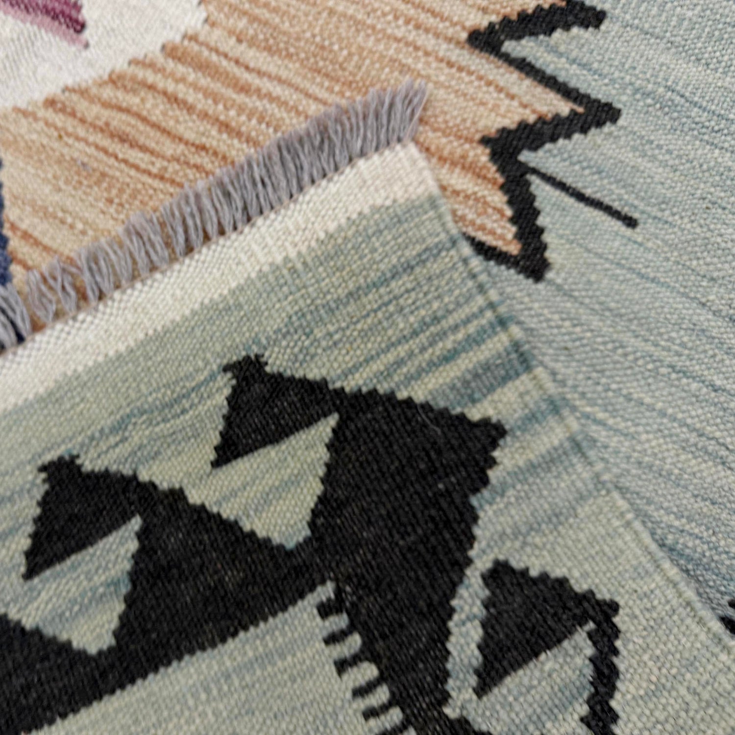 Handmade Vegetable Kilim 4' 1" x 6' 2" (ft) - No. R39076