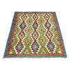Handmade Vegetable Kelim 5' 0" x 5' 7" (ft) - No. R39077