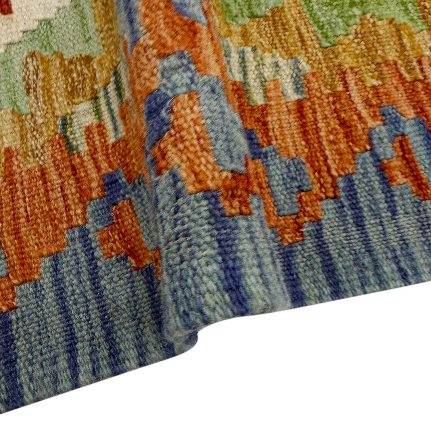 Handmade Vegetable Kelim 5' 0" x 5' 7" (ft) - No. R39077