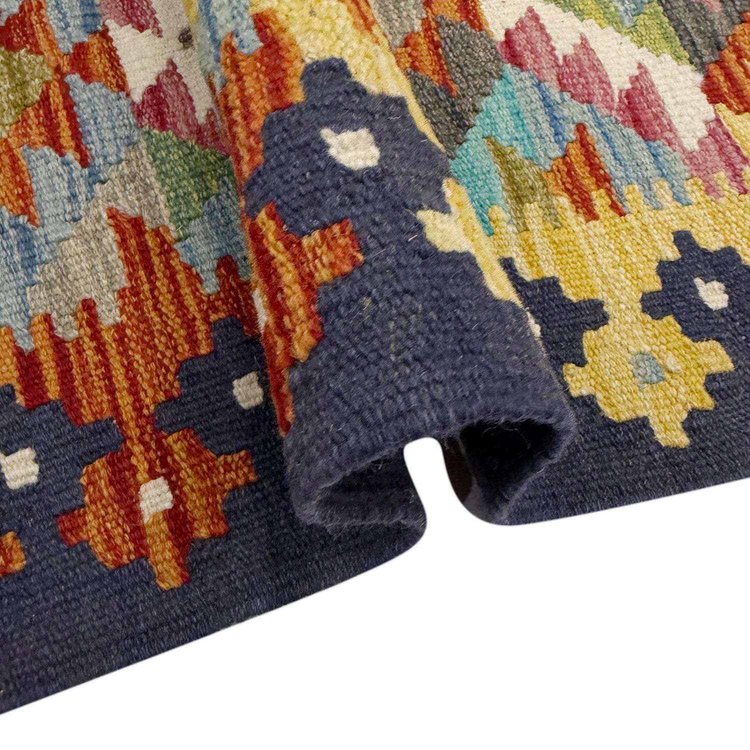 Handmade Vegetable Kilim 5' 11" x 8' 1" (ft) - No. R39079