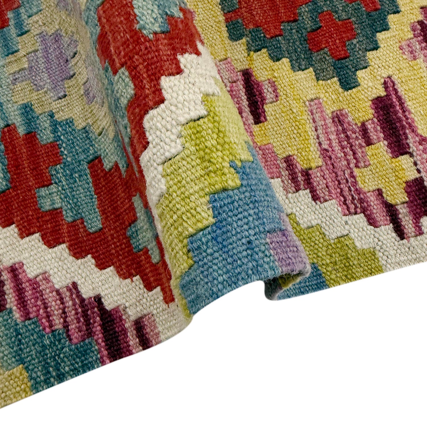 Handmade Vegetable Kilim 5' 2" x 6' 5" (ft) - No. R39080