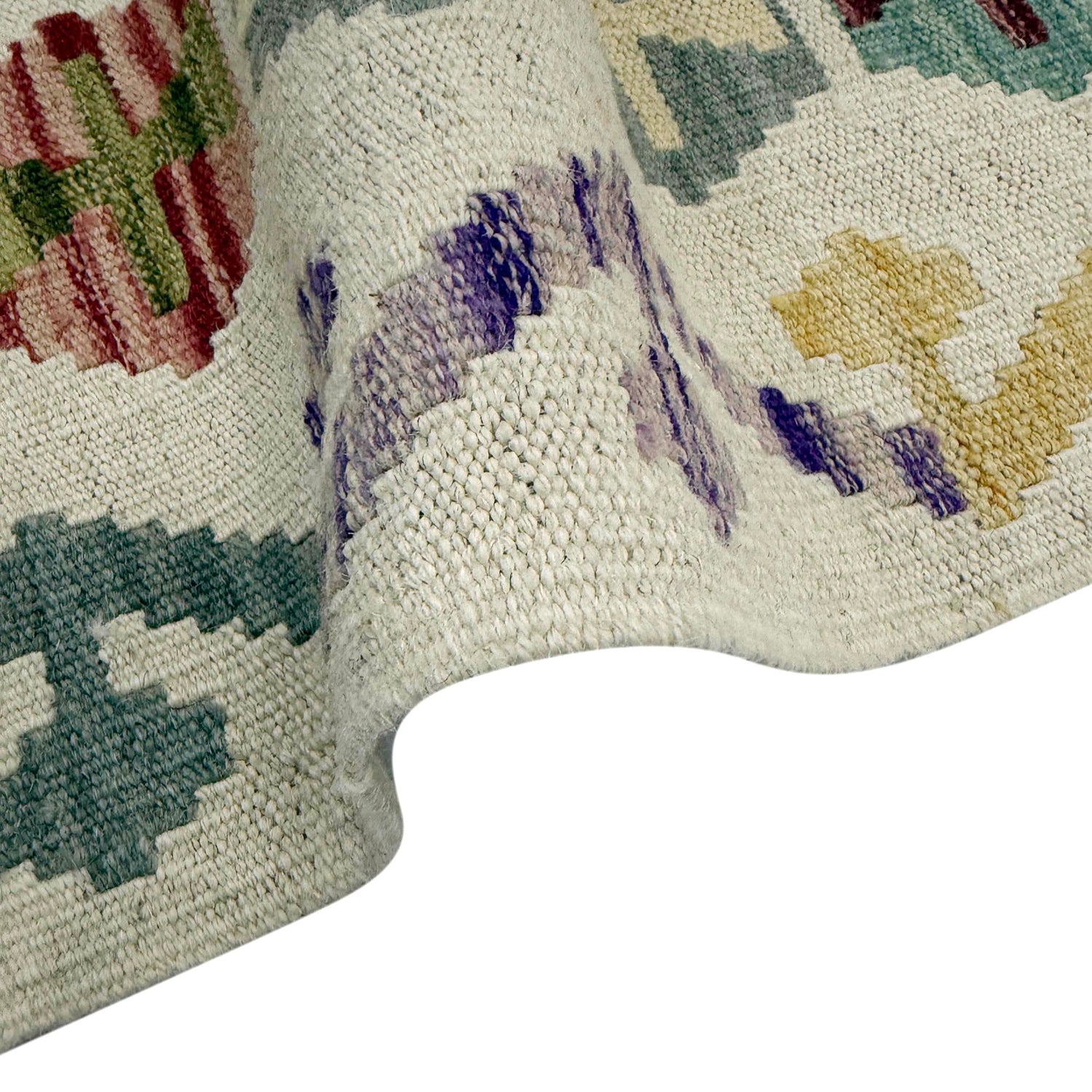 Handmade Vegetable Kelim 5' 2" x 6' 7" (ft) - No. R39081
