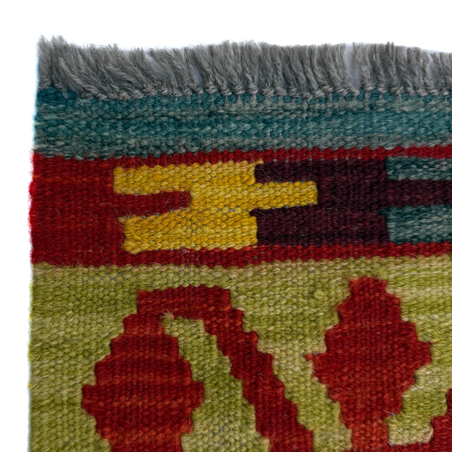 Handmade Vegetable Kelim 5' 1" x 6' 6" (ft) - No. R39084