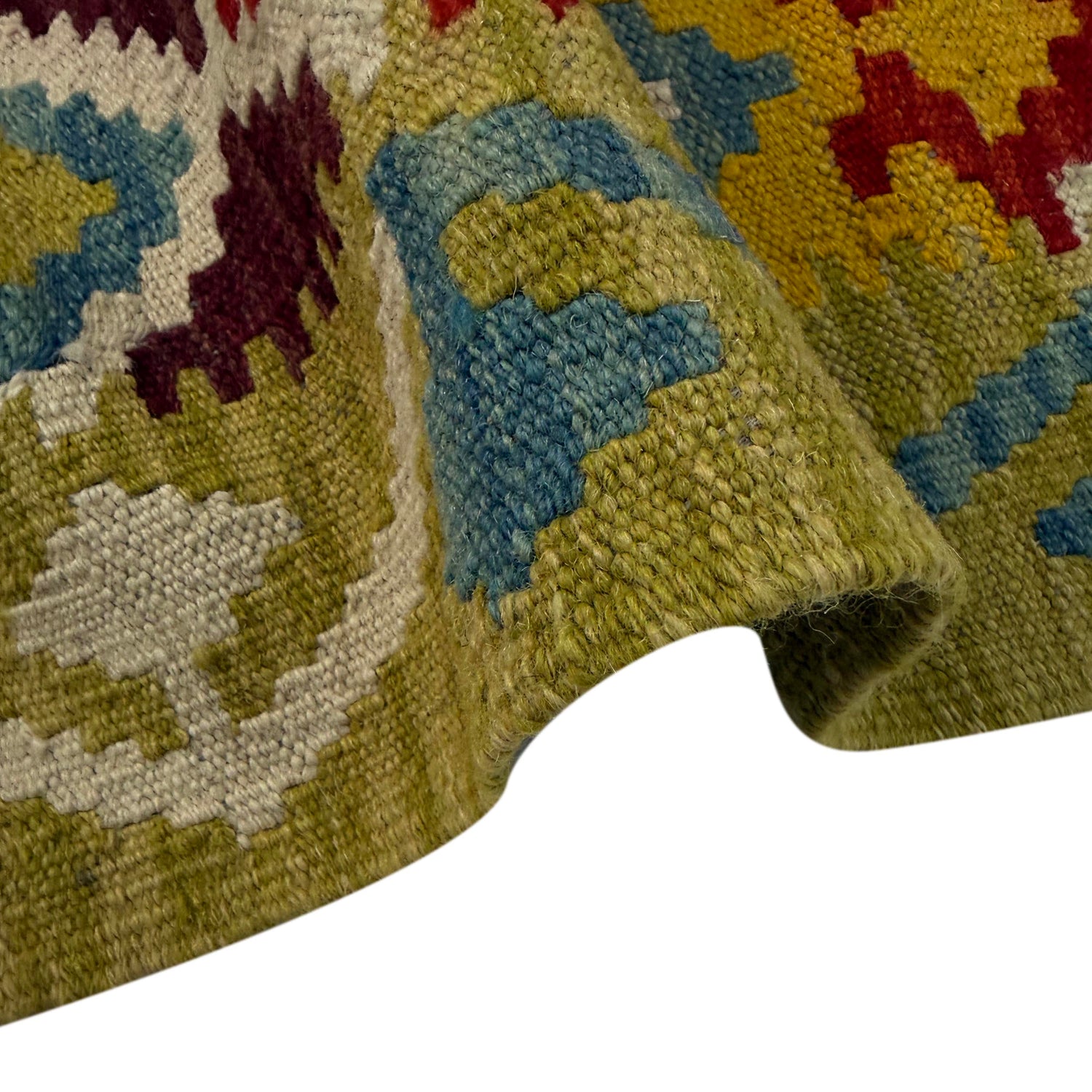 Handmade Vegetable Kelim 5' 1" x 6' 6" (ft) - No. R39084
