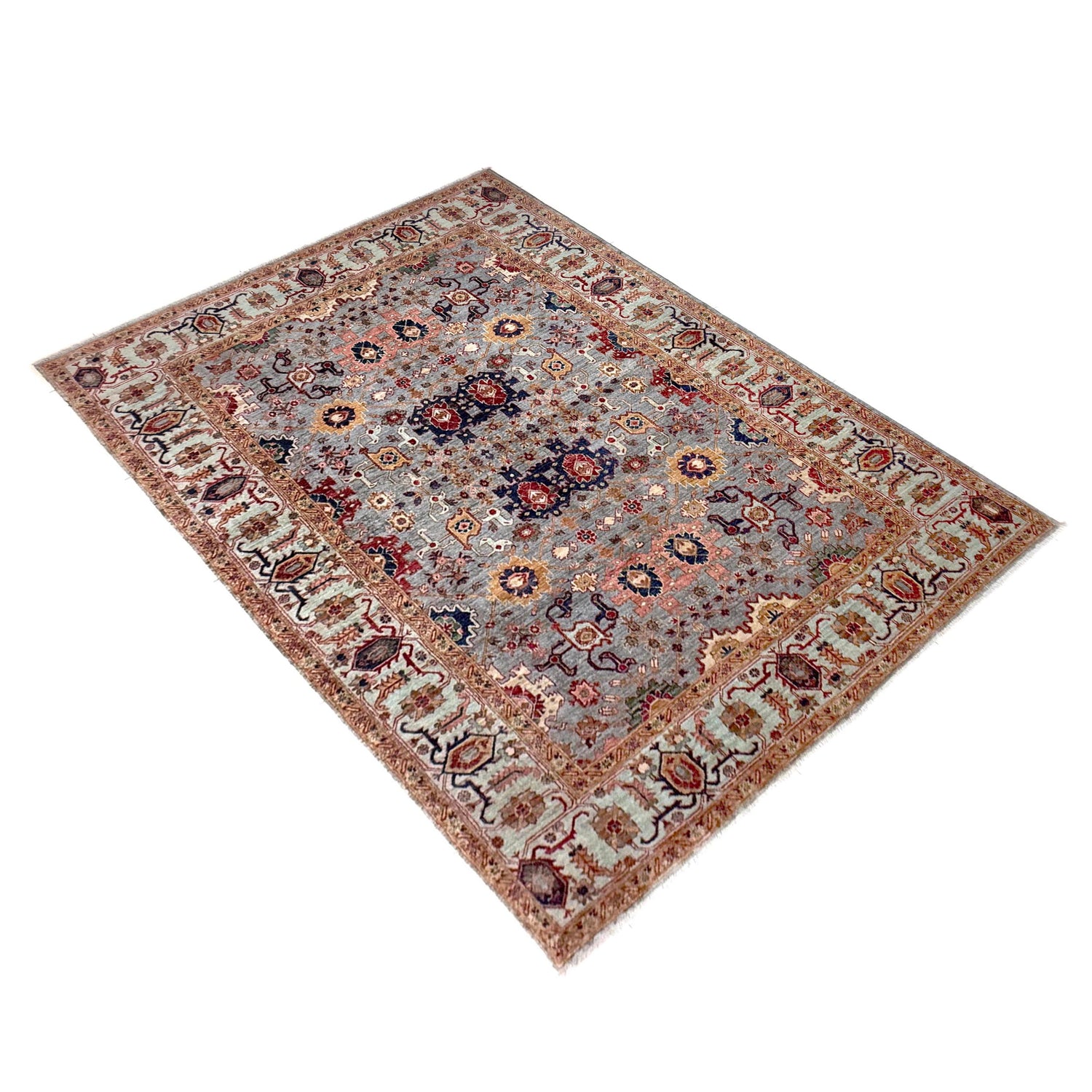 Luxury Sultani Carpet 6' 8" x 9' 9" (ft) - No. R39635