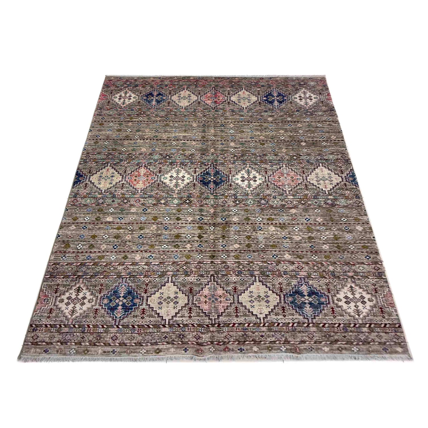 Hand-Knotted Gabbeh Carpet  6' 6" x 9' 8" (ft) - No. R39638