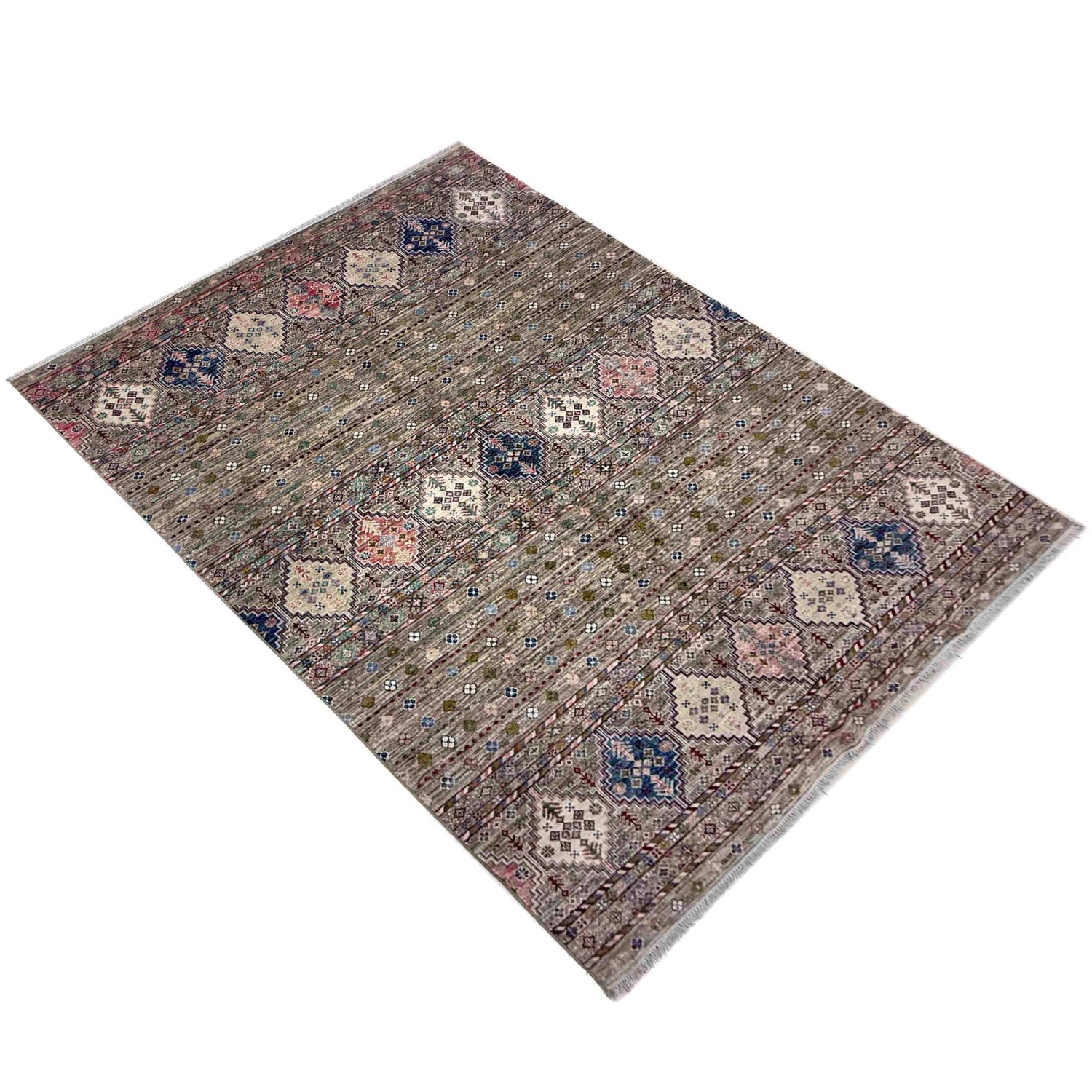 Hand-Knotted Gabbeh Carpet  6' 6" x 9' 8" (ft) - No. R39638