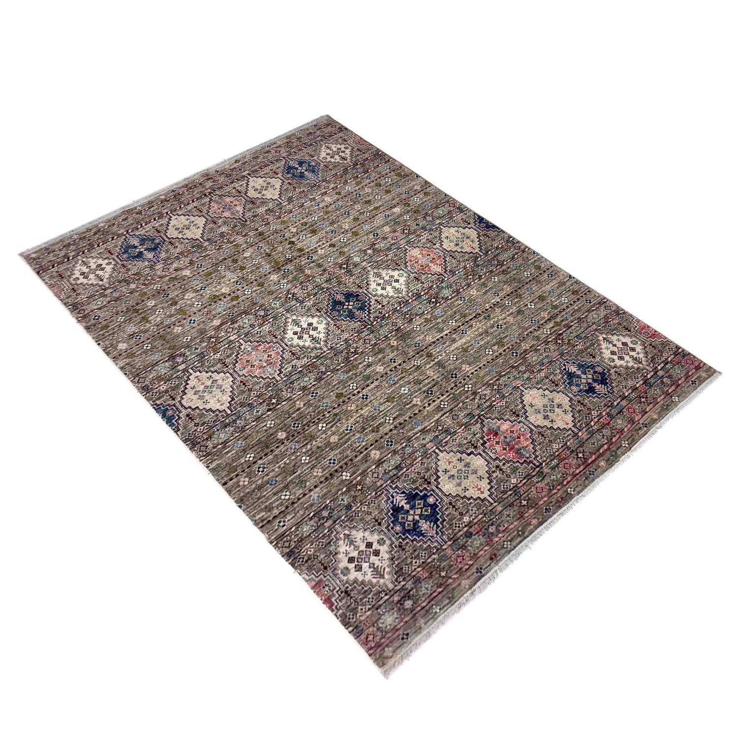 Hand-Knotted Gabbeh Carpet  6' 6" x 9' 8" (ft) - No. R39638
