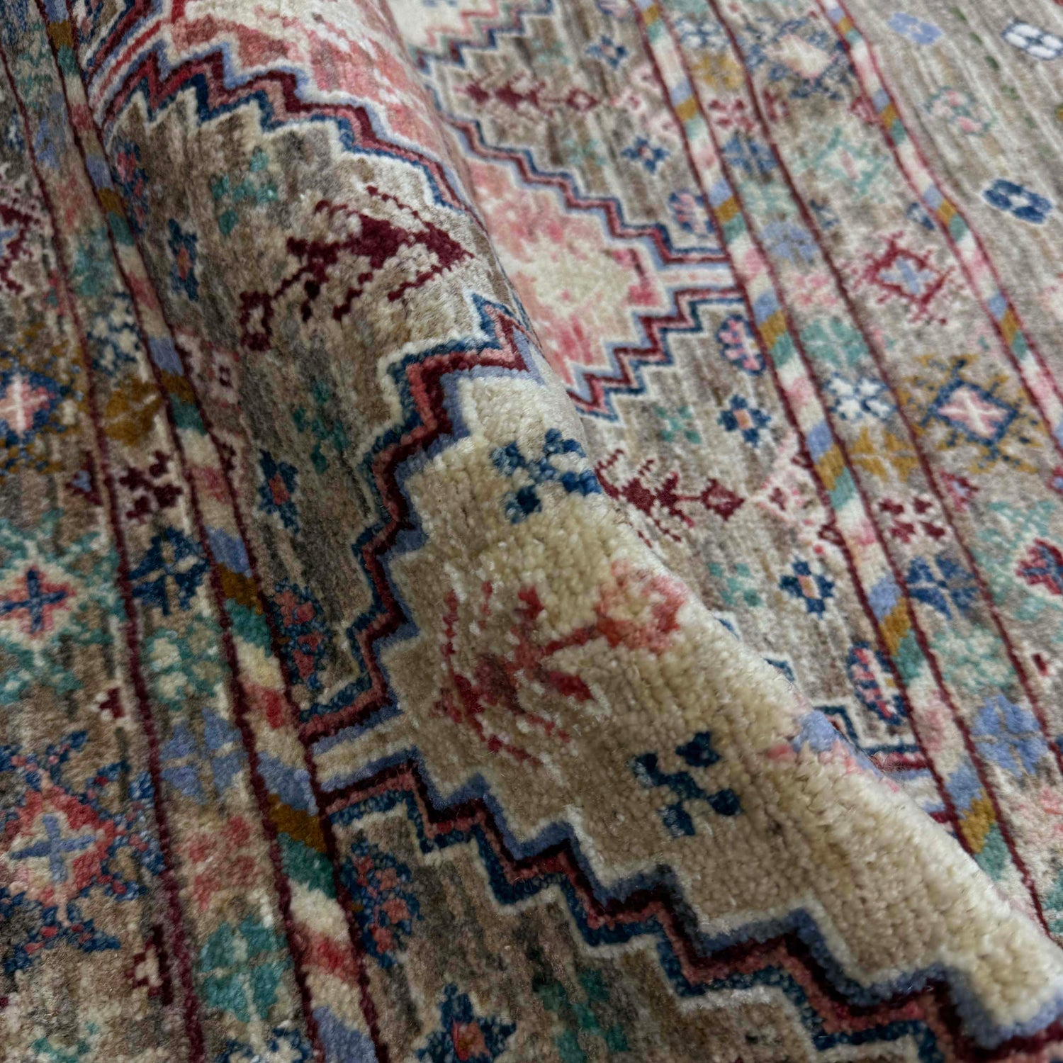 Hand-Knotted Gabbeh Carpet  6' 6" x 9' 8" (ft) - No. R39638