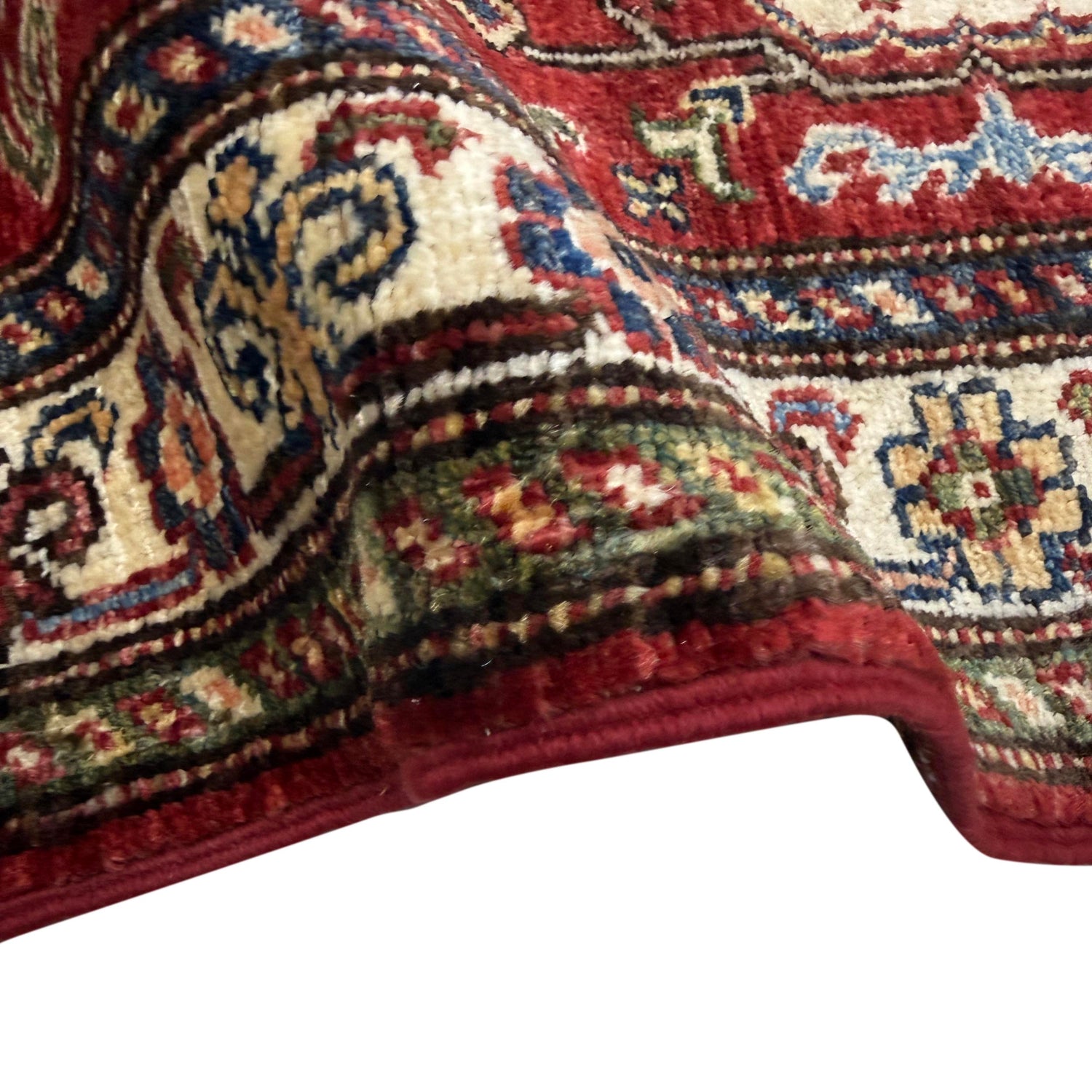 Red Color Handmade Kazak Runner Rug 2' 0" x 6' 0" (ft) - No. R39645