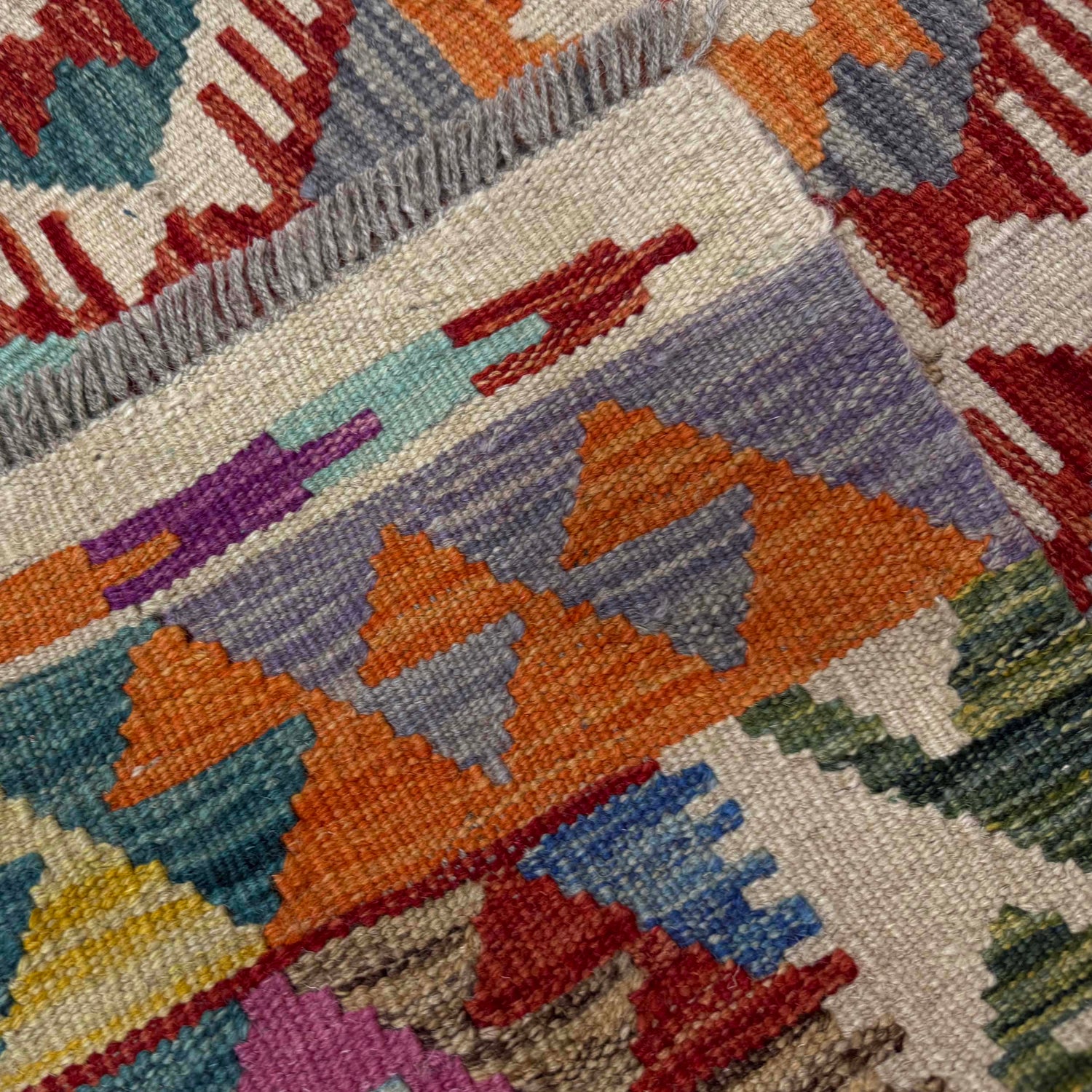 Handmade Vegetable Kilim 4' 3" x 5' 9" (ft) - No. R39646