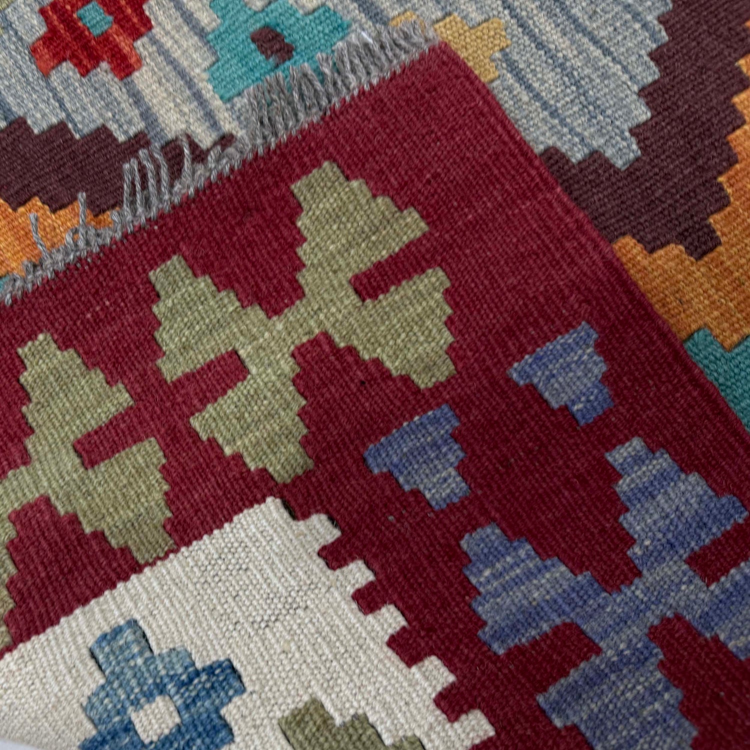 Handmade Vegetable Kilim 4' 4" x 5' 9" (ft) - No. R39650
