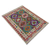 Handmade Vegetable Kilim 4' 0" x 5' 6" (ft) - No. R39651