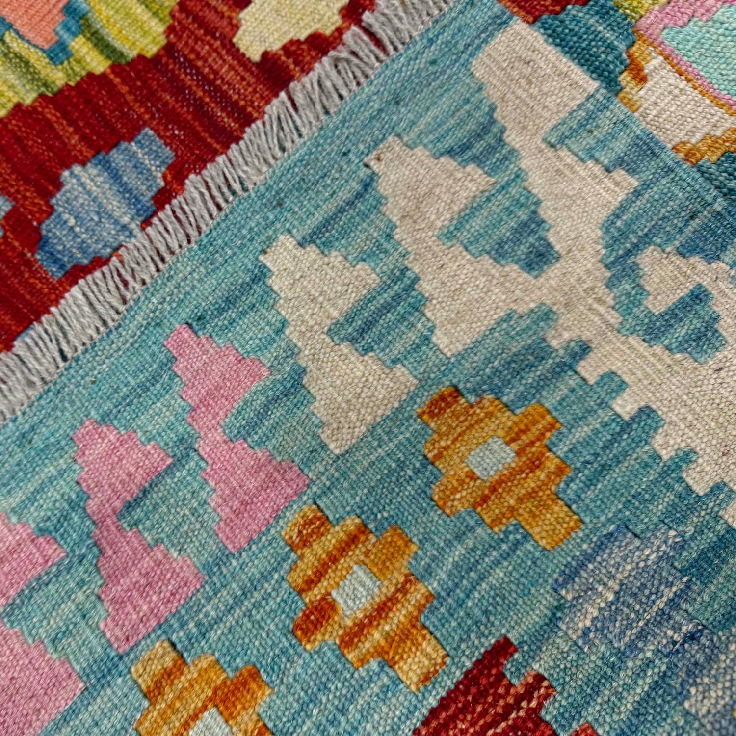 Handmade Vegetable Kilim 5' 10" x 8' 0" (ft) - No. R39656