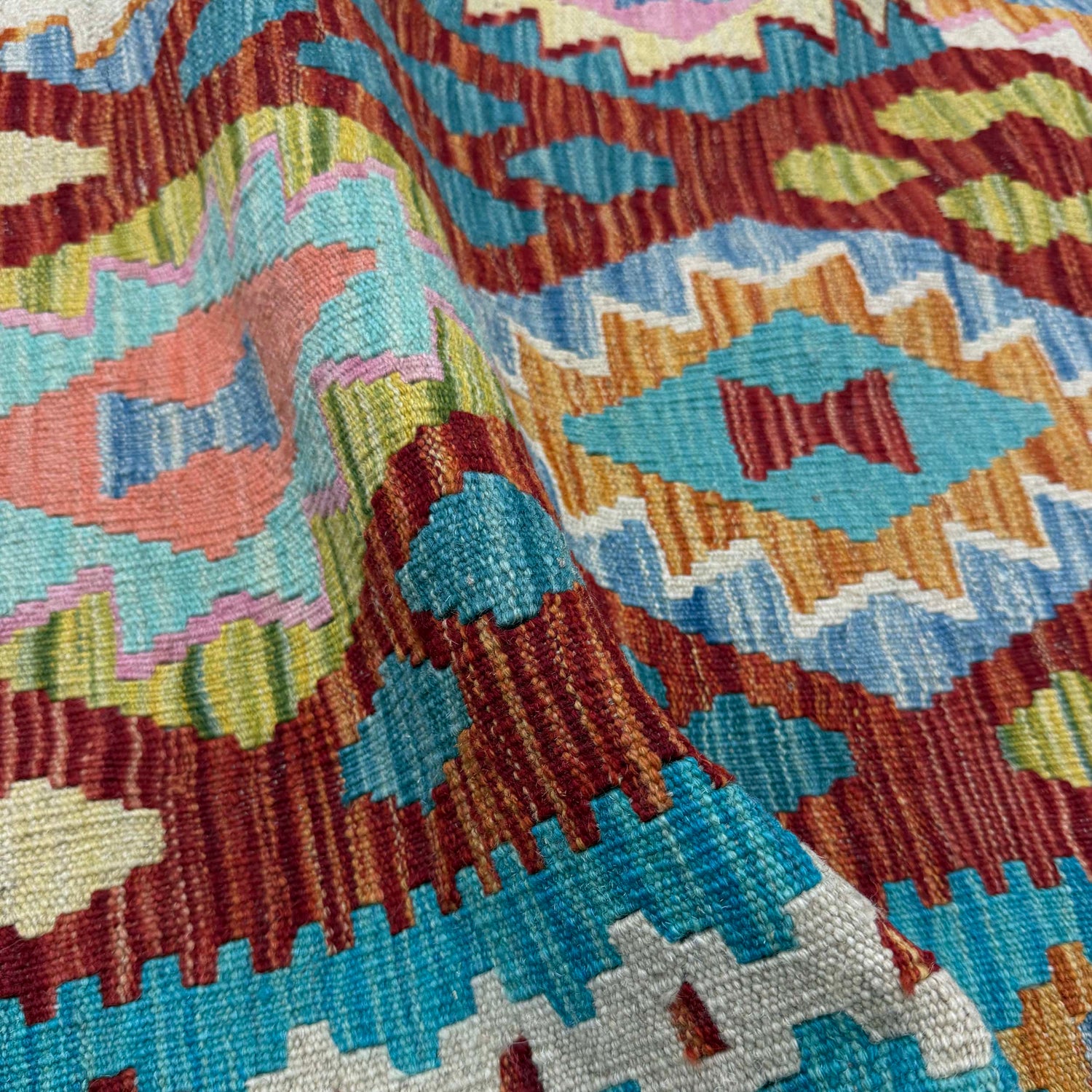 Handmade Vegetable Kilim 5' 10" x 8' 0" (ft) - No. R39656