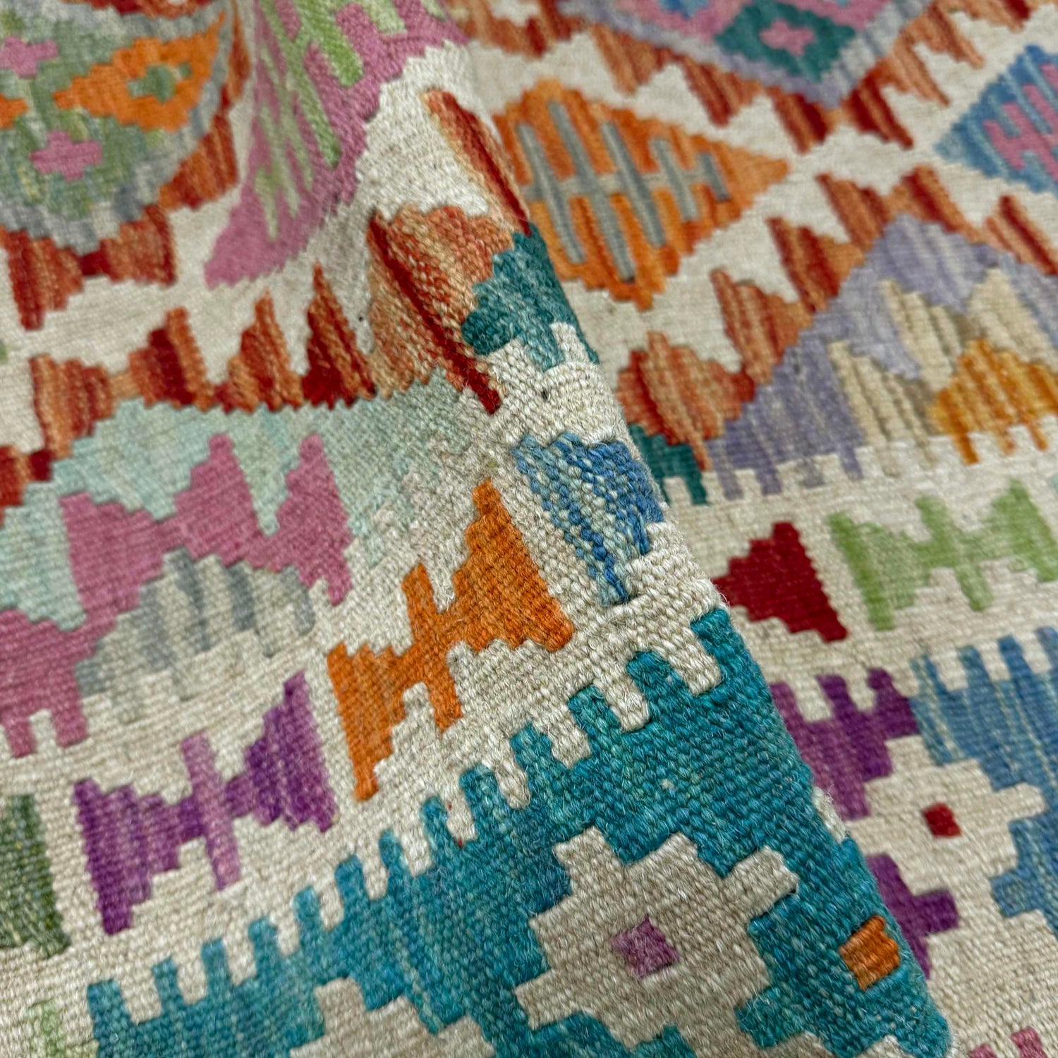 Handmade Vegetable Kelim 5' 10" x 8' 2" (ft) - No. R39658