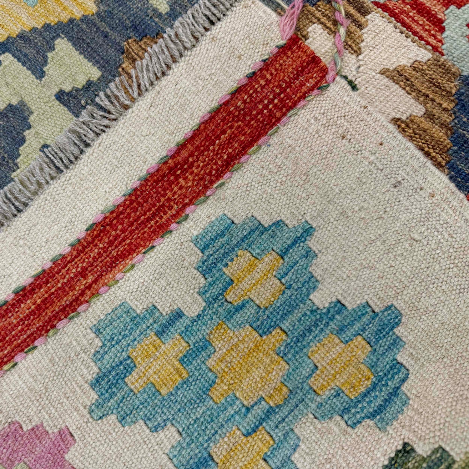 Handmade Vegetable Kelim 5' 9" x 8' 1" (ft) - No. R39659