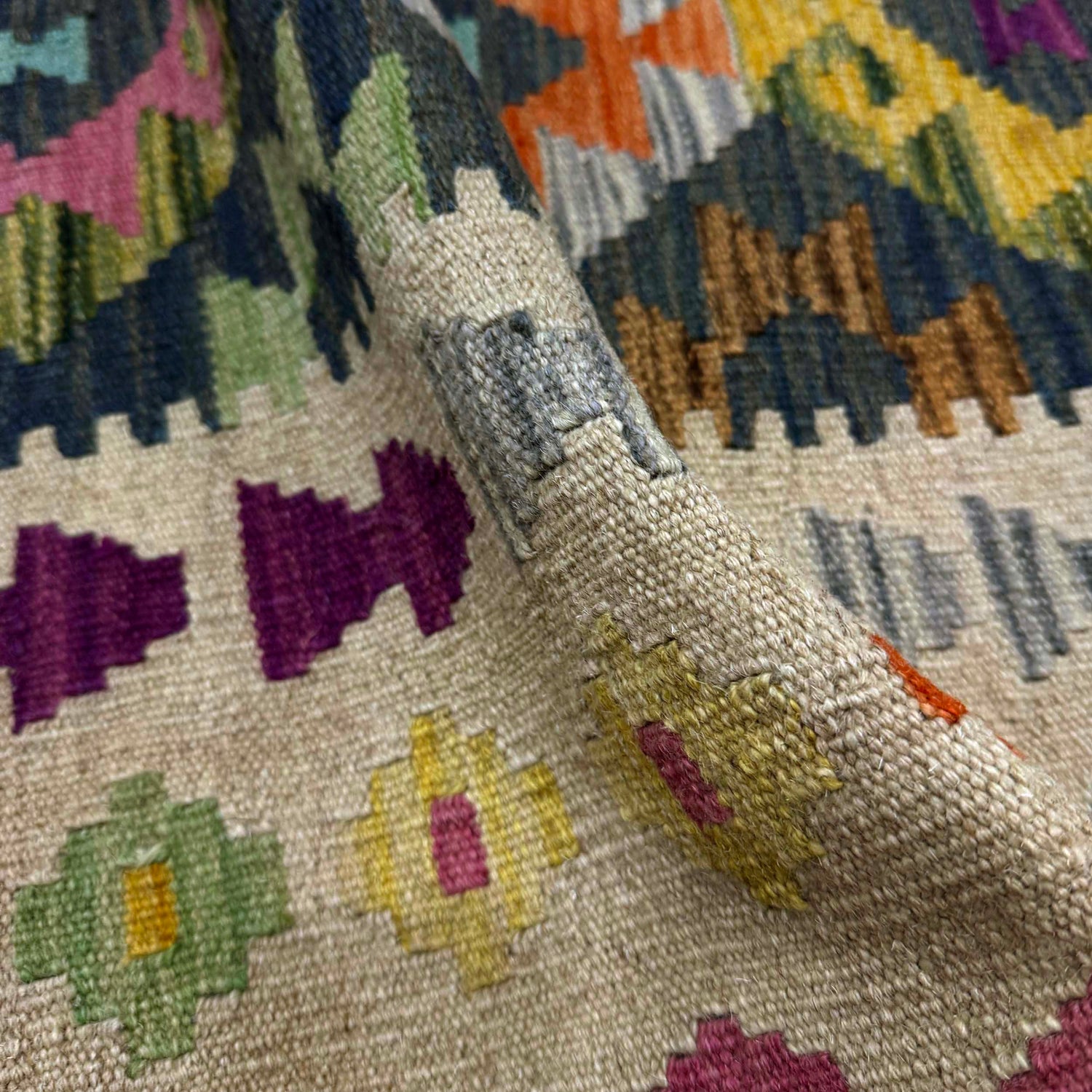 Handmade Vegetable Kelim 5' 10" x 7' 9" (ft) - No. R39660