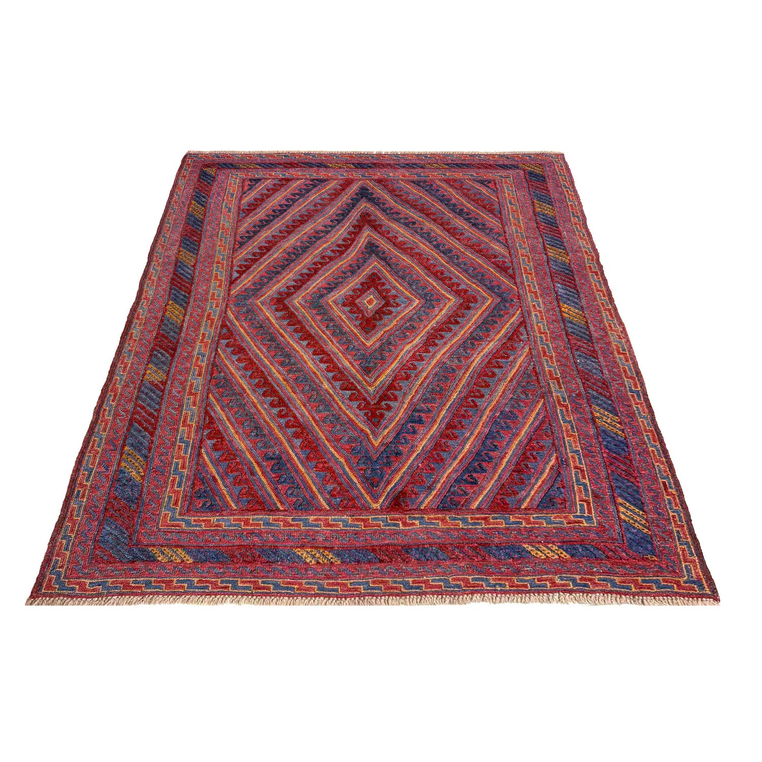 Red Mashwani Carpet 4' 10" x 5' 11" (ft) - No. R39734