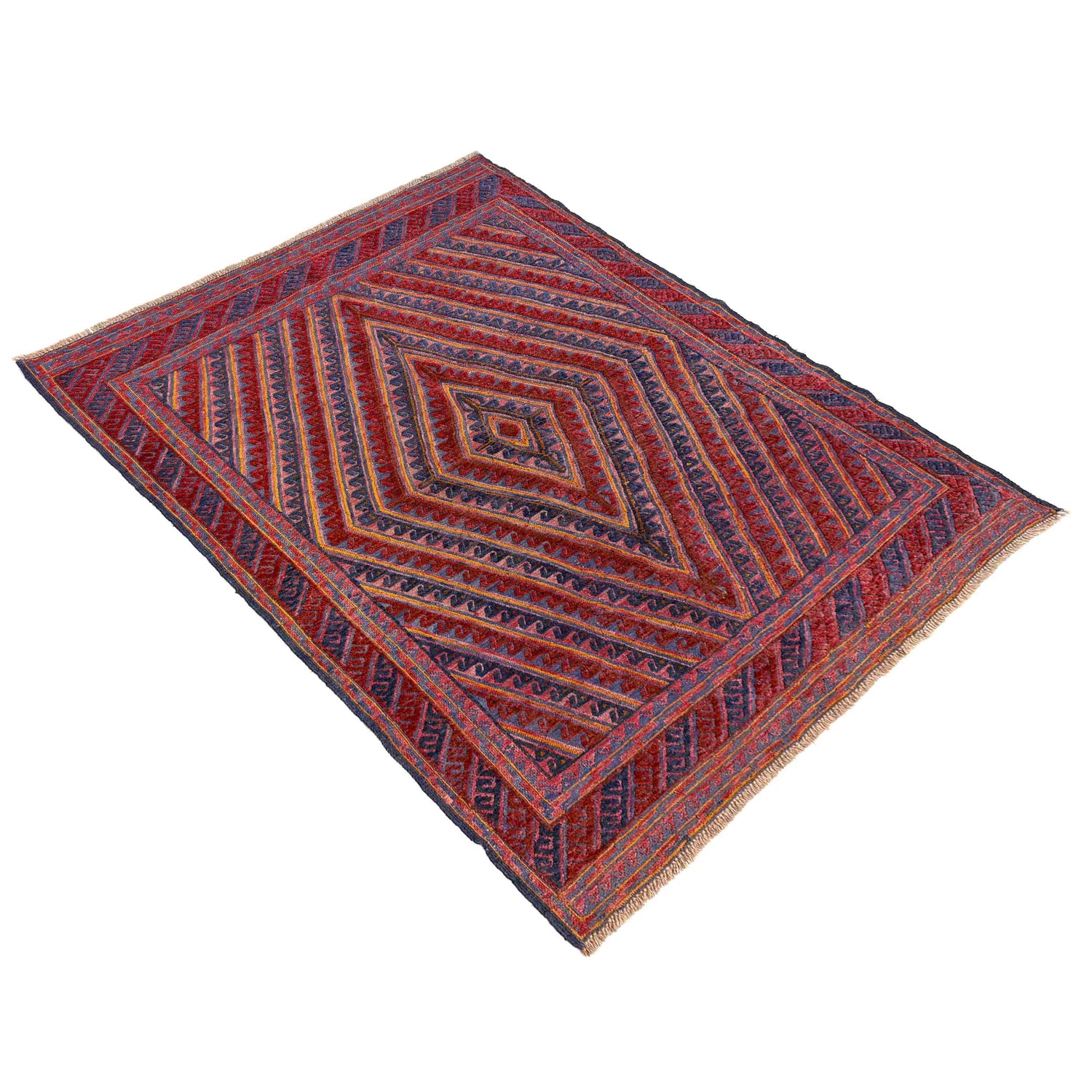 Red Mashwani Qaleen 4' 11" x 6' 0" (ft) - No. R39736