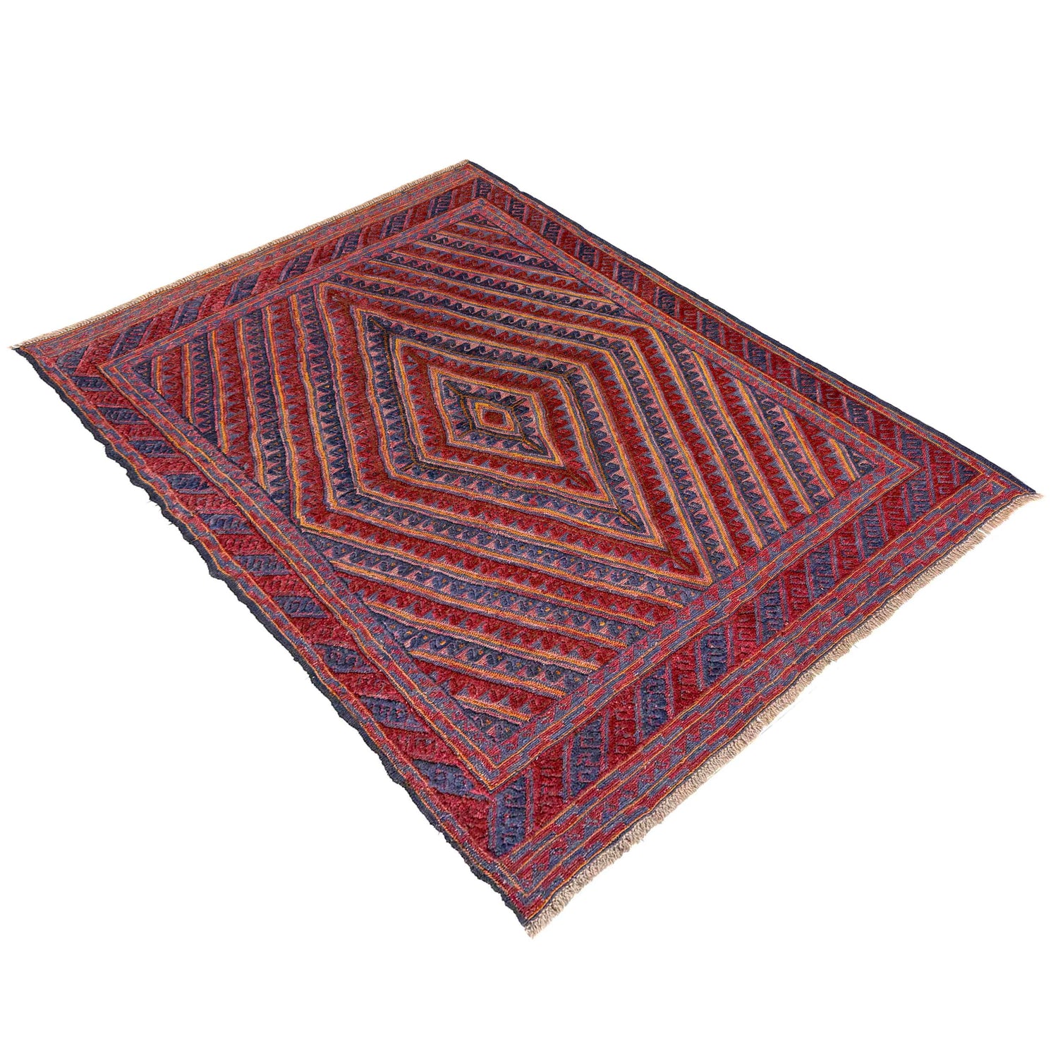 Red Mashwani Qaleen 4' 11" x 6' 0" (ft) - No. R39736