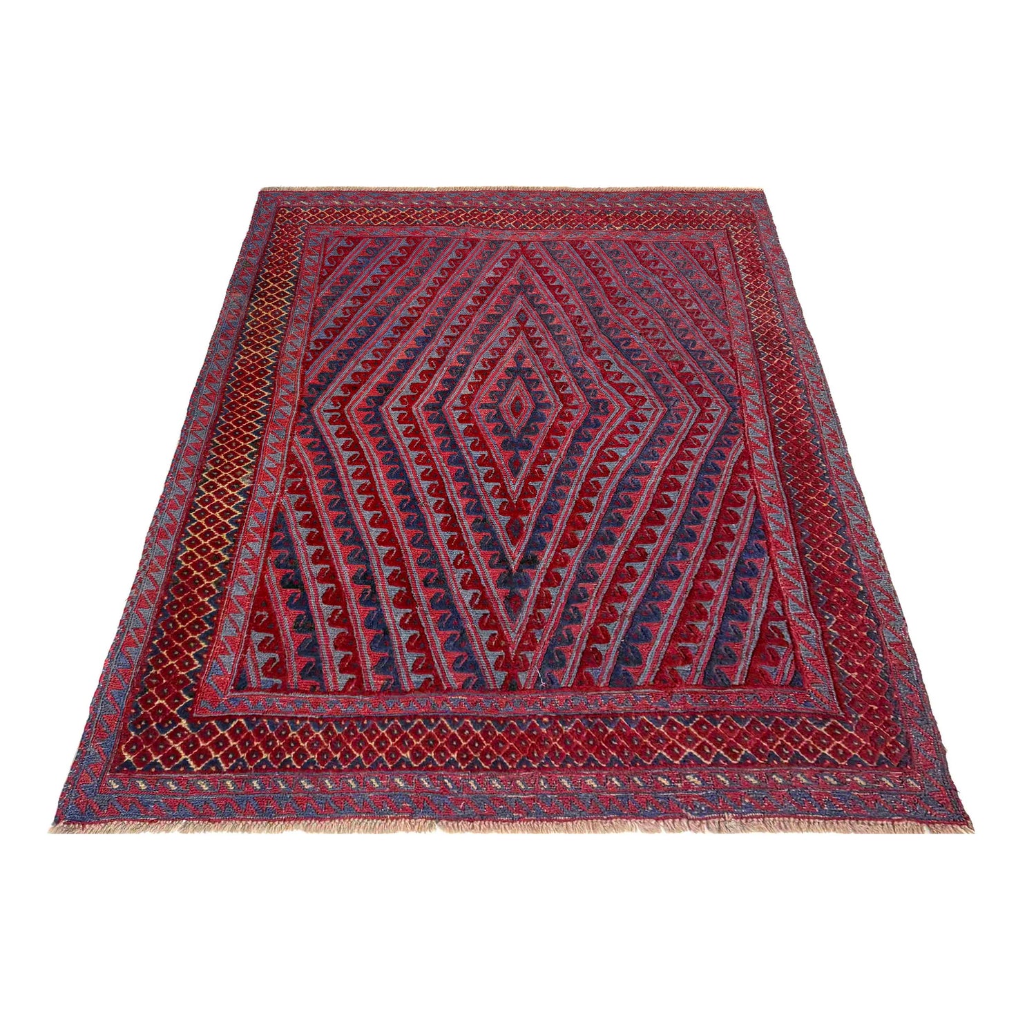 Red Mashwani Qaleen 4' 11" x 5' 9" (ft) - No. R39737