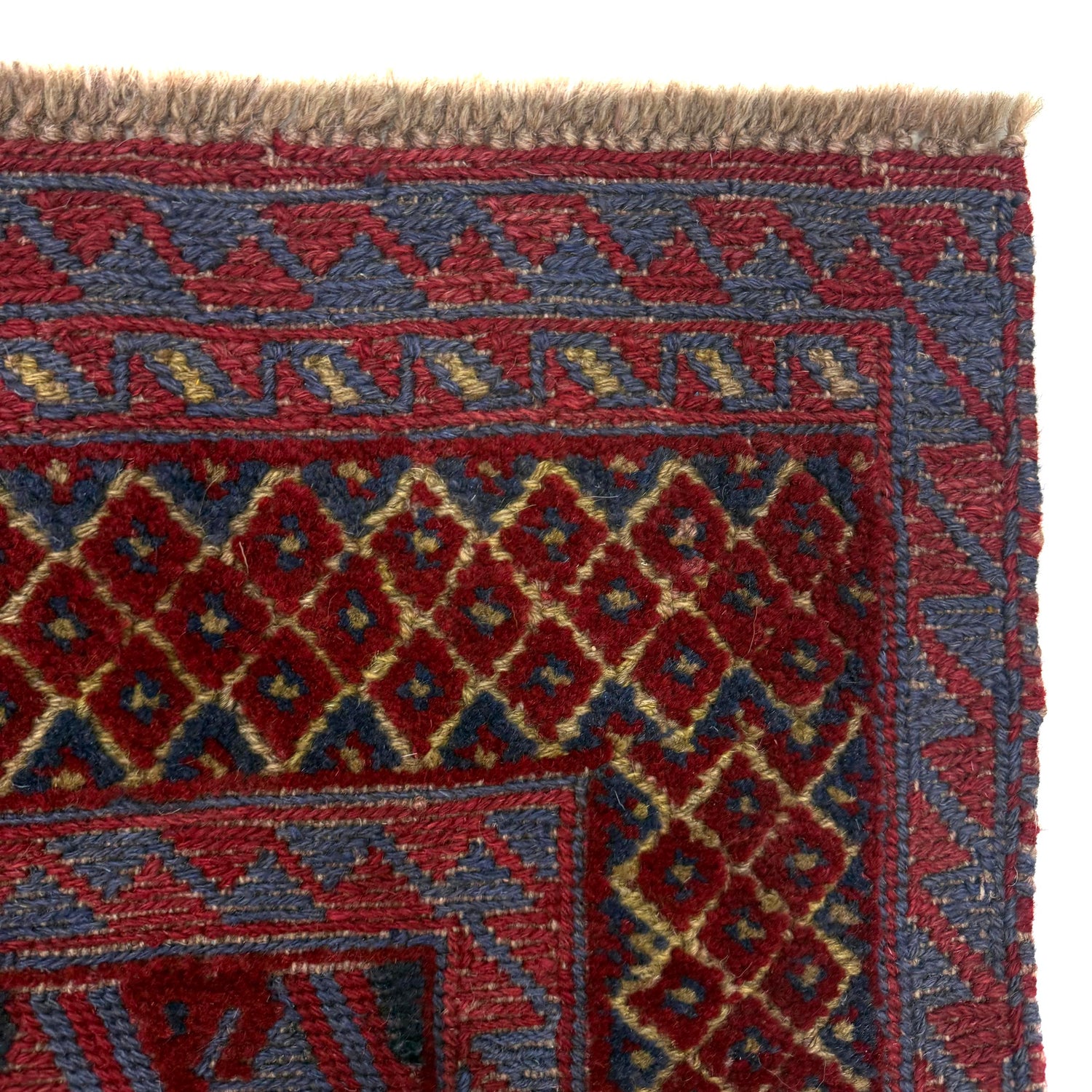 Red Mashwani Qaleen 4' 11" x 5' 9" (ft) - No. R39737