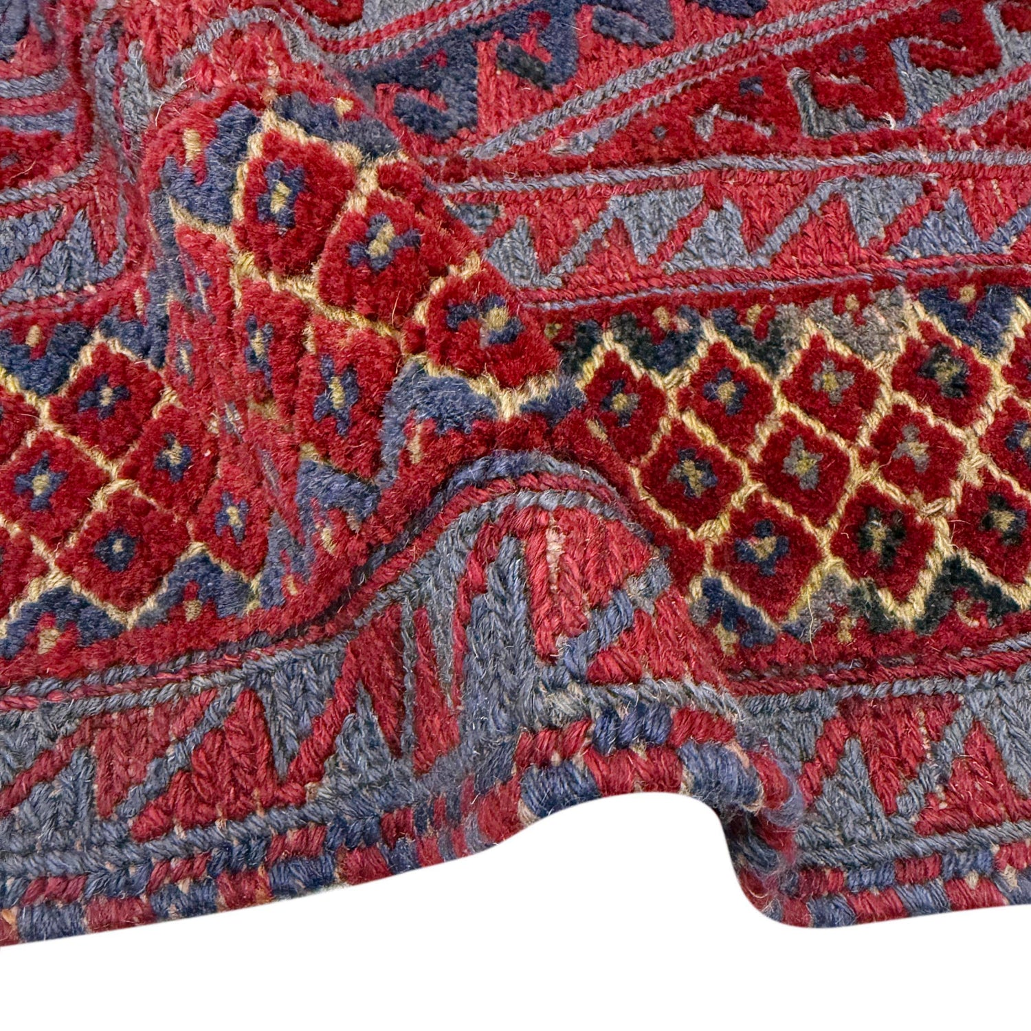 Red Mashwani Qaleen 4' 11" x 5' 9" (ft) - No. R39737