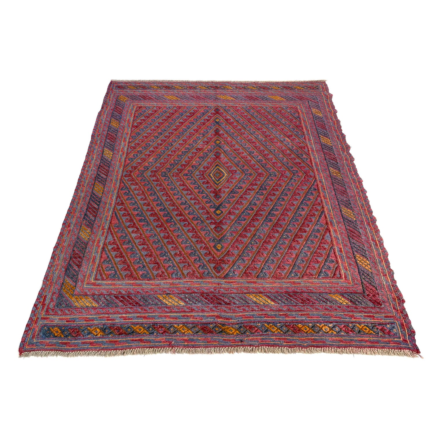 Red Color Mashwani Carpet 4' 10" x 6' 2" (ft) - No. R39740