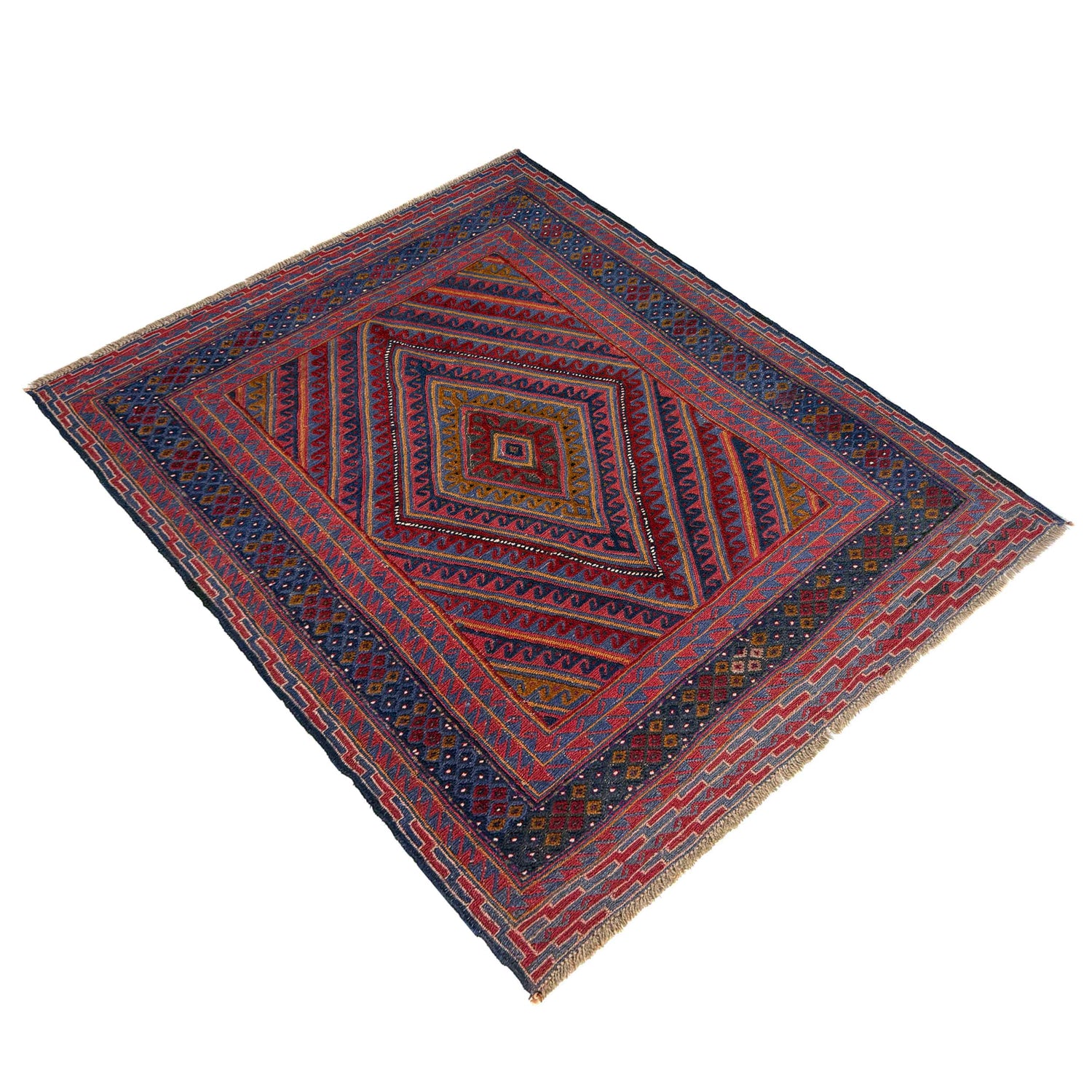Multi Color Mashwani Qaleen 4' 10" x 6' 0" (ft) - No. R39744