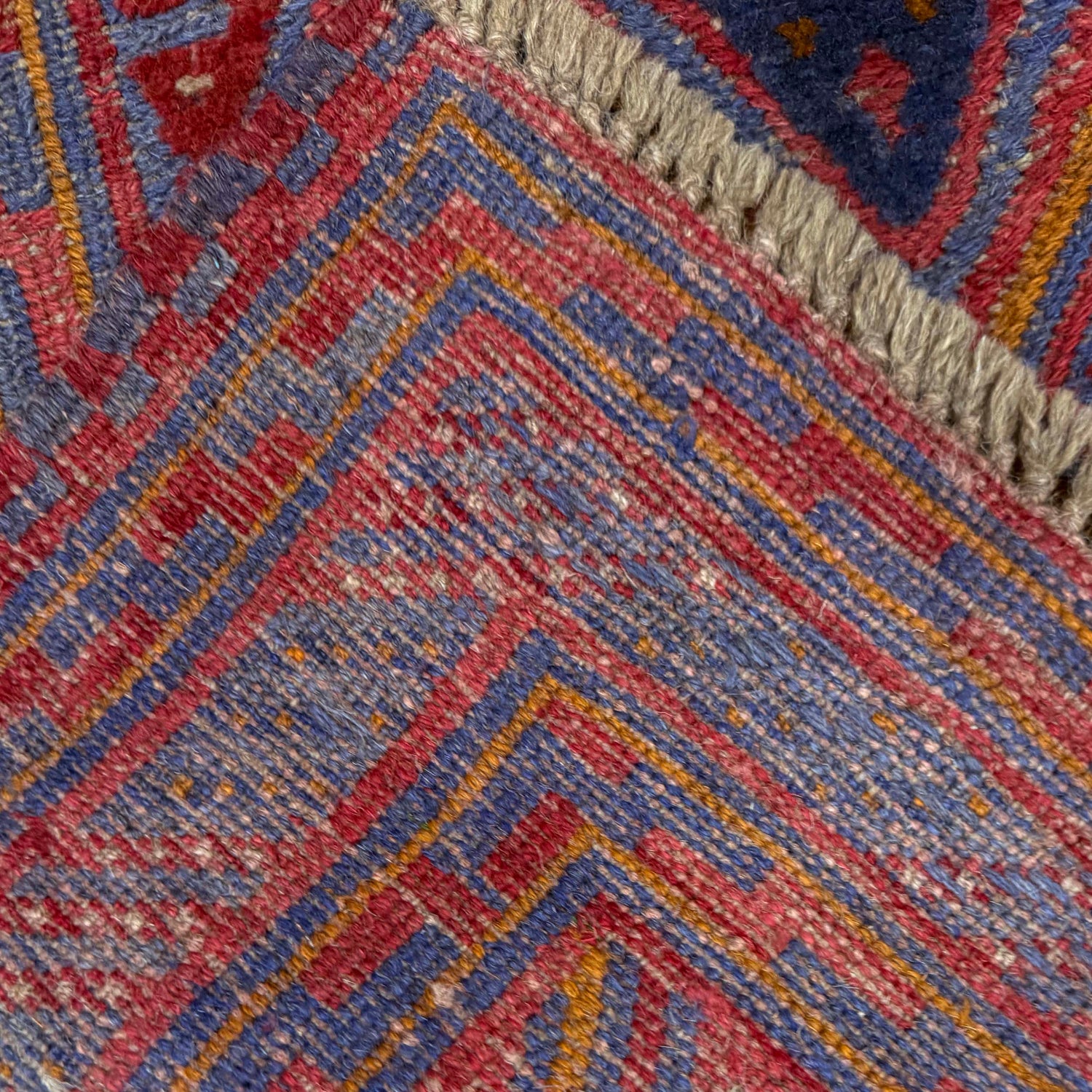 Red Color Mashwani Qaleen 4' 9" x 5' 11" (ft) - No. R39745