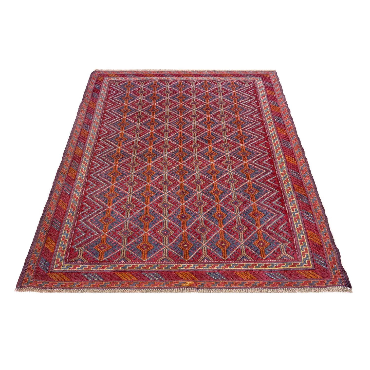 Red Color Mashwani Qaleen 5' 1" x 6' 3" (ft) - No. R39746