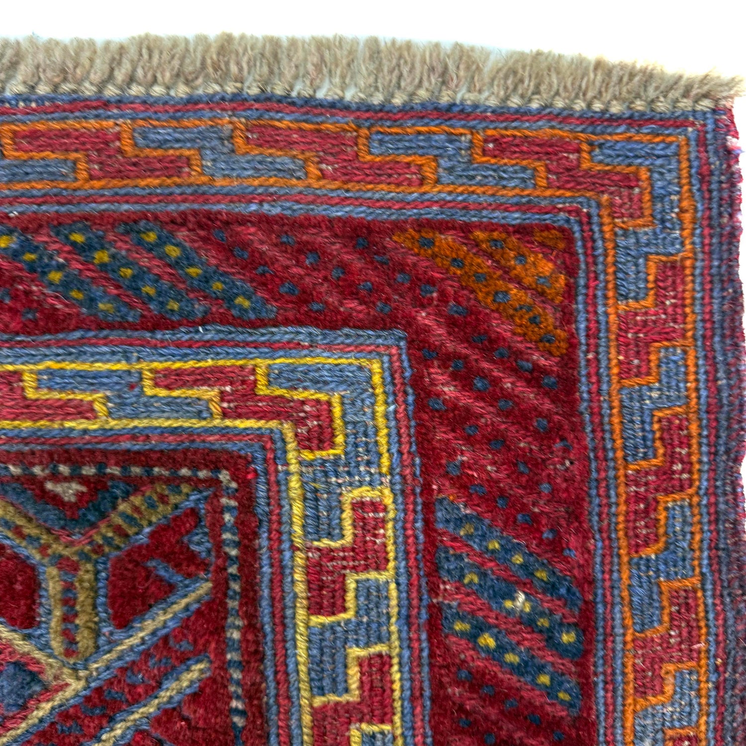 Red Color Mashwani Qaleen 5' 1" x 6' 3" (ft) - No. R39746
