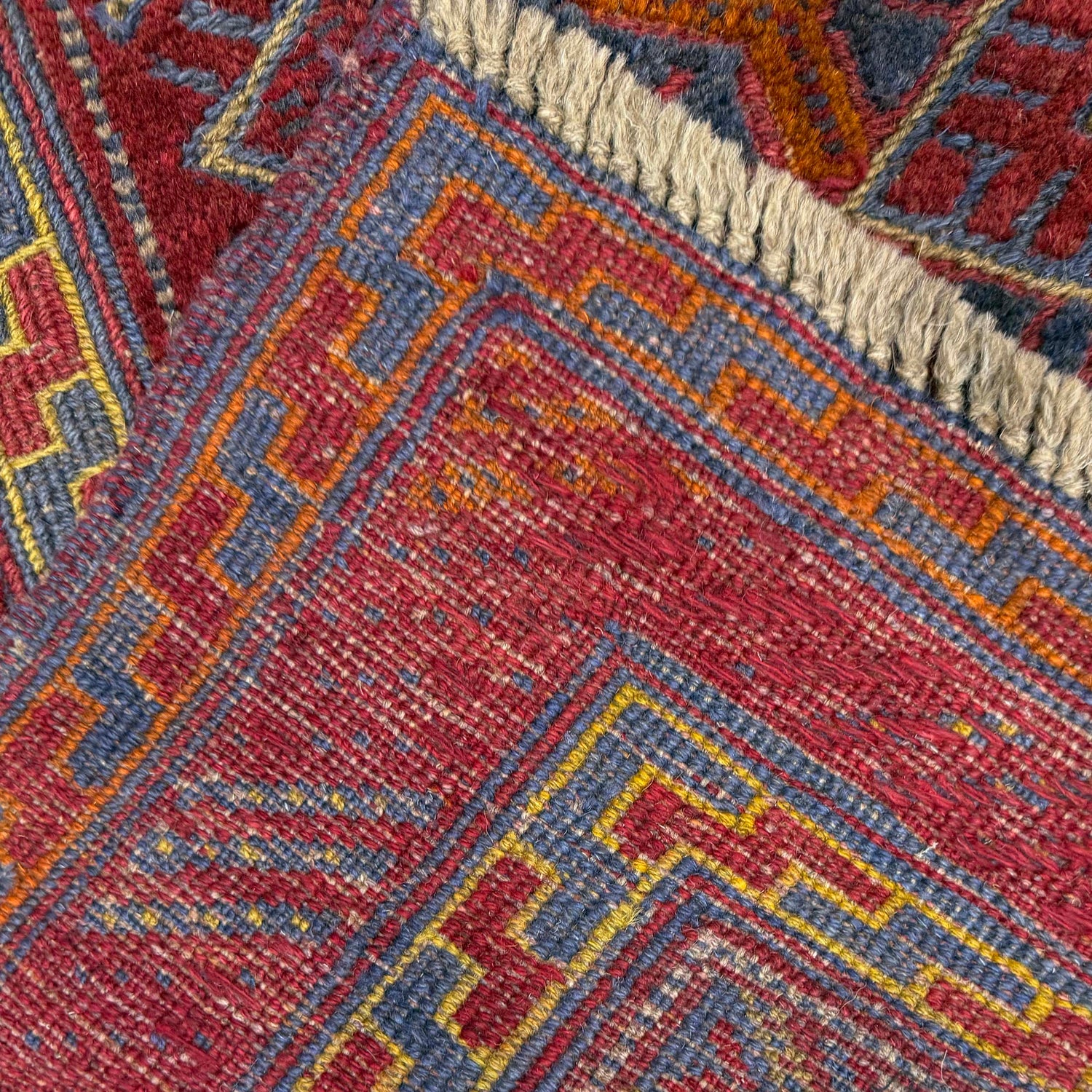 Red Color Mashwani Qaleen 5' 1" x 6' 3" (ft) - No. R39746