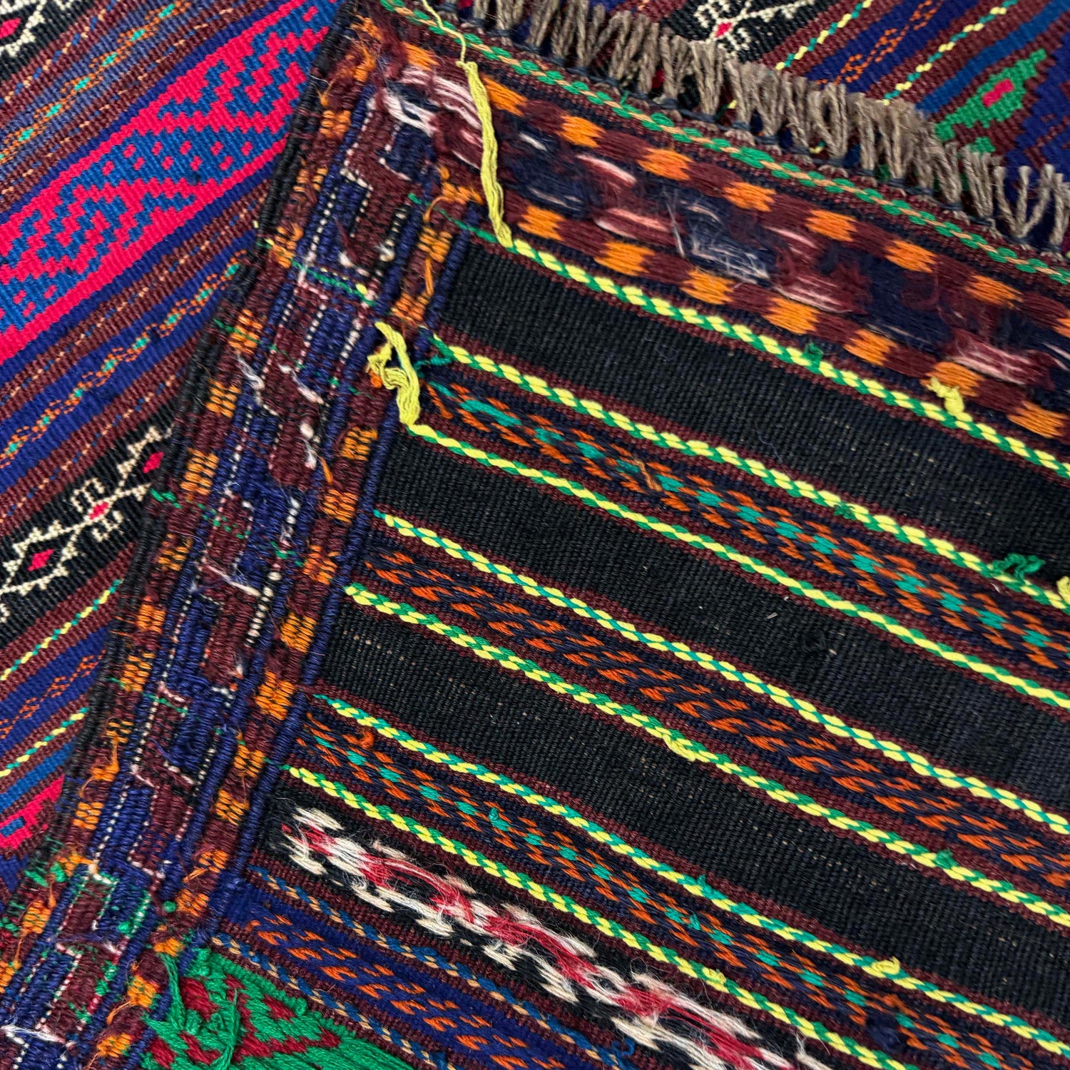 Multi Color Flatweave Laghari Kilim 4' 5" x 7' 5" (ft) - No. R39750