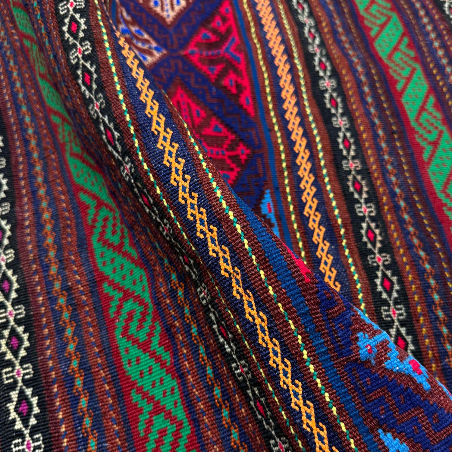 Multi Color Flatweave Laghari Kilim 4' 5" x 7' 5" (ft) - No. R39750