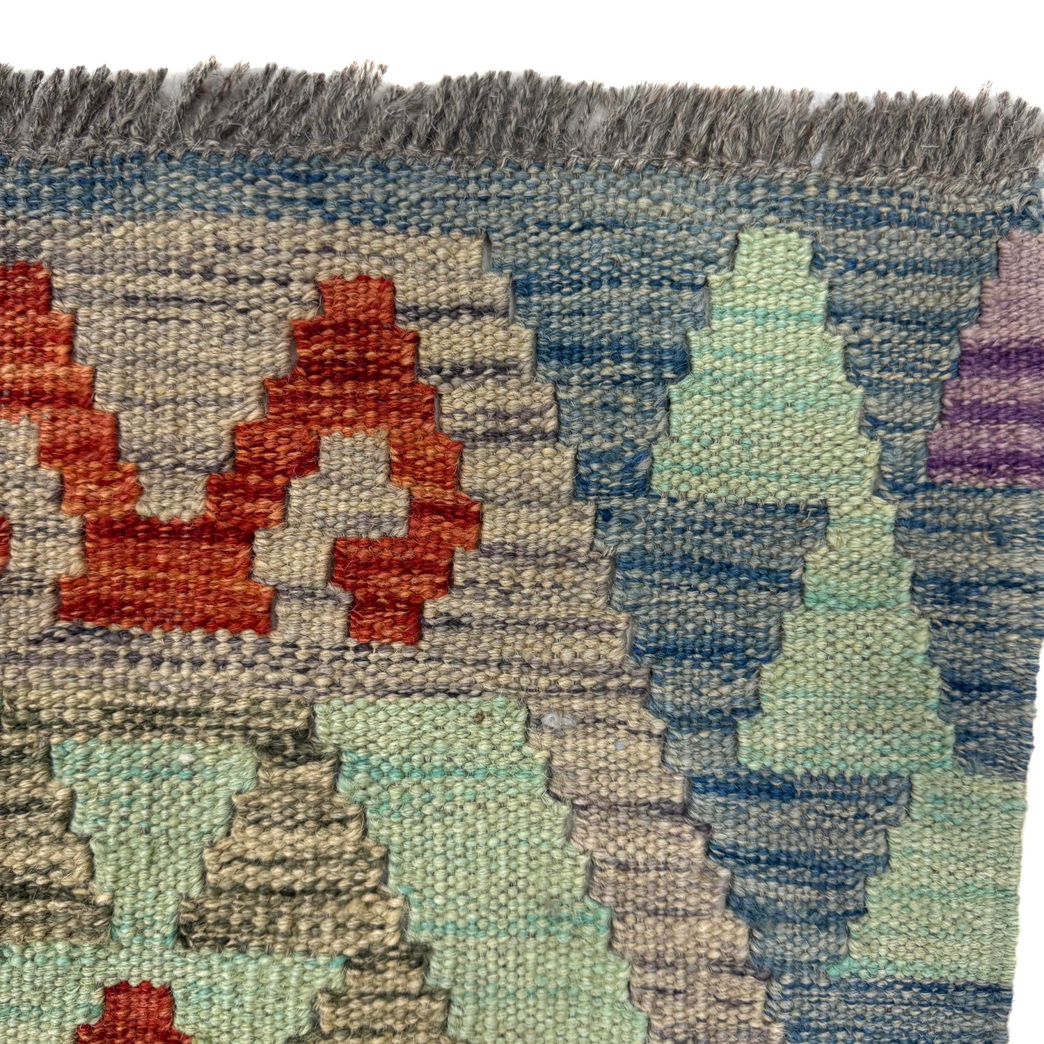 Handmade Vegetable Kilim 6' 11" x 9' 7" (ft) - No. R39758