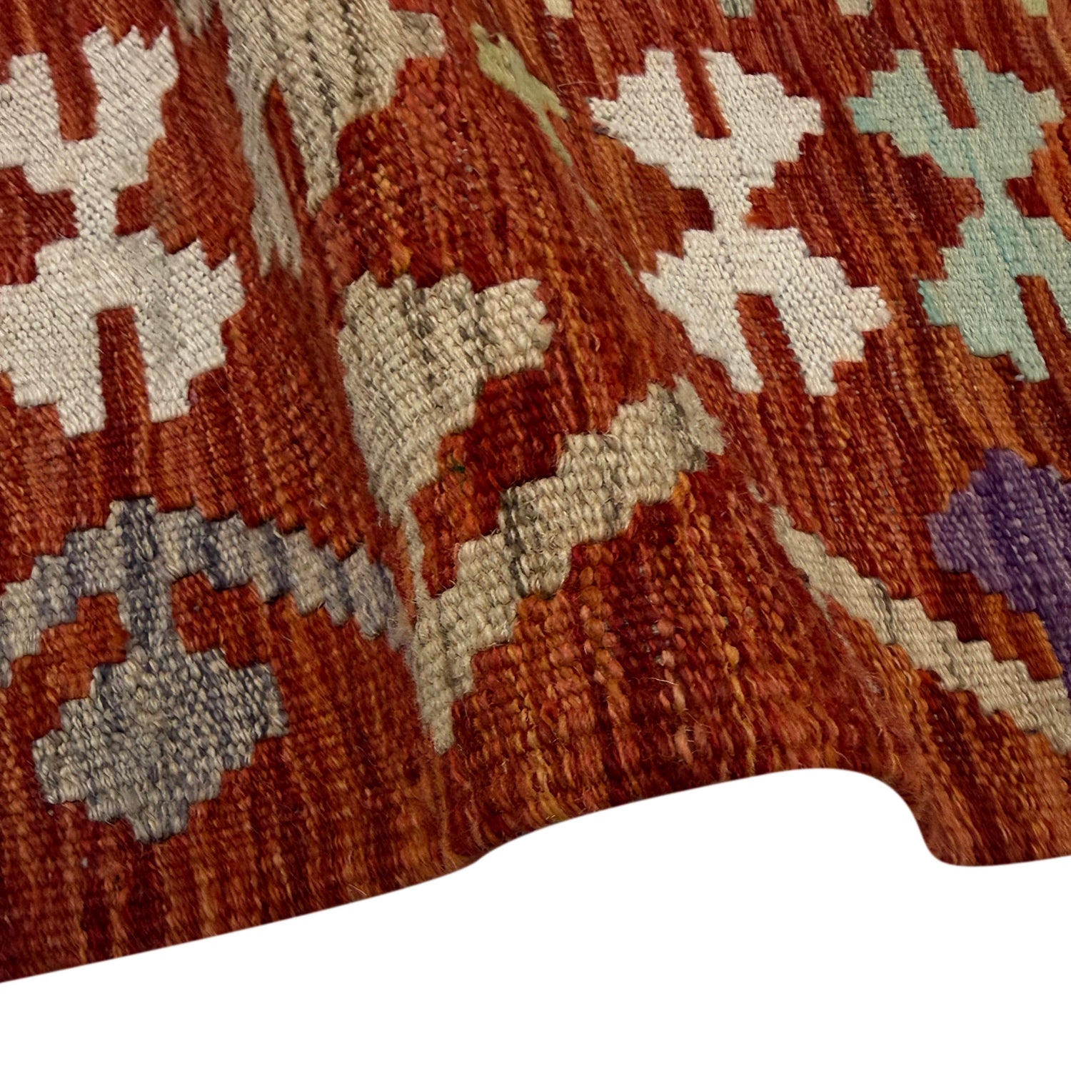 Handmade Vegetable Kelim 6' 9" x 9' 8" (ft) - No. R39759