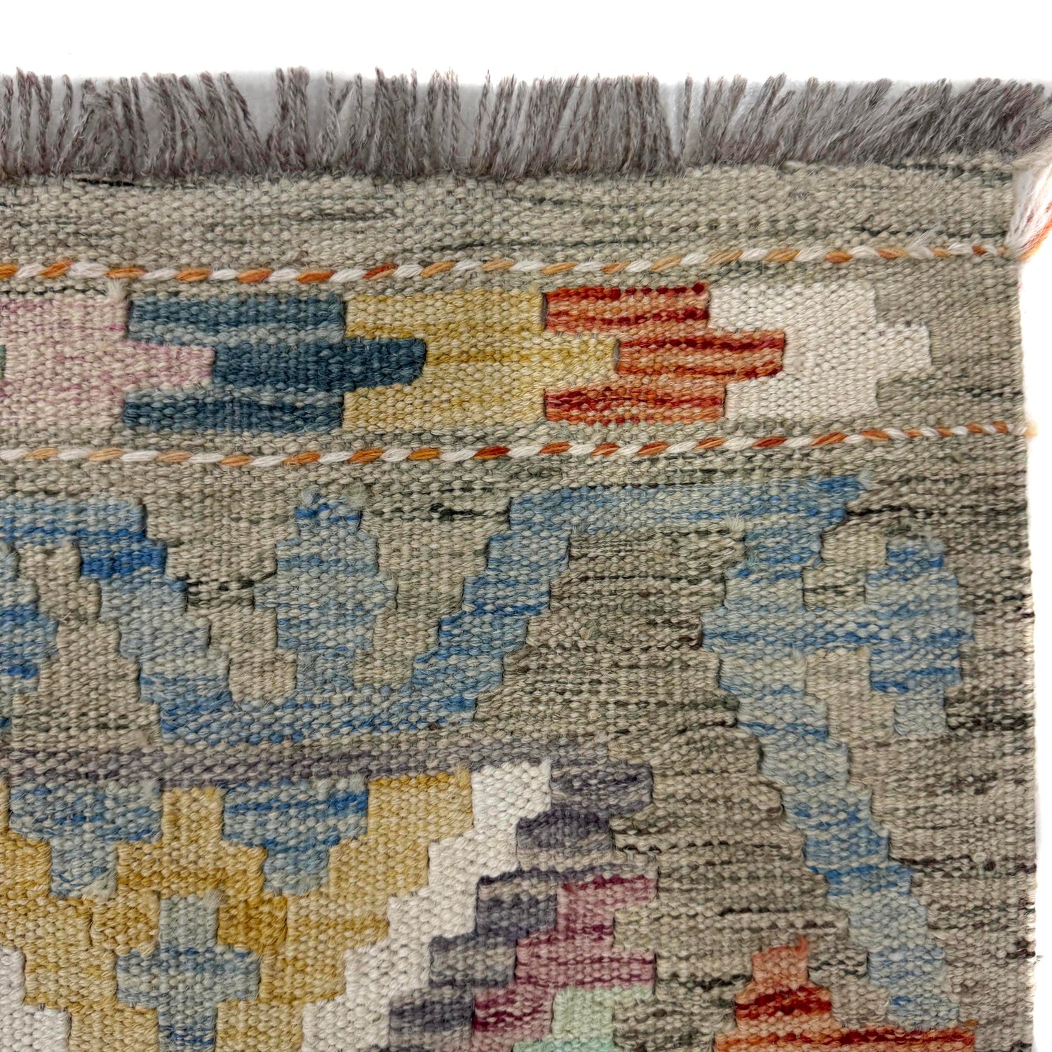 Handmade Vegetable Kilim 6' 10" x 9' 8" (ft) - No. R39761