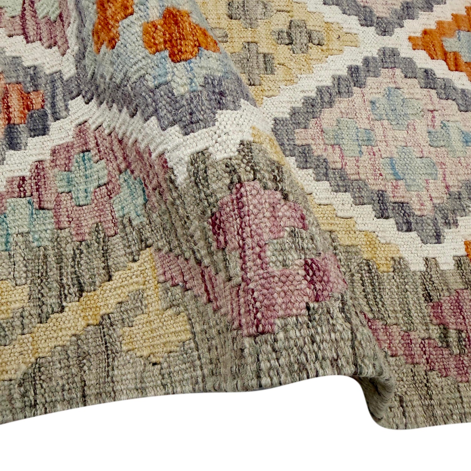 Handmade Vegetable Kilim 6' 10" x 9' 8" (ft) - No. R39761