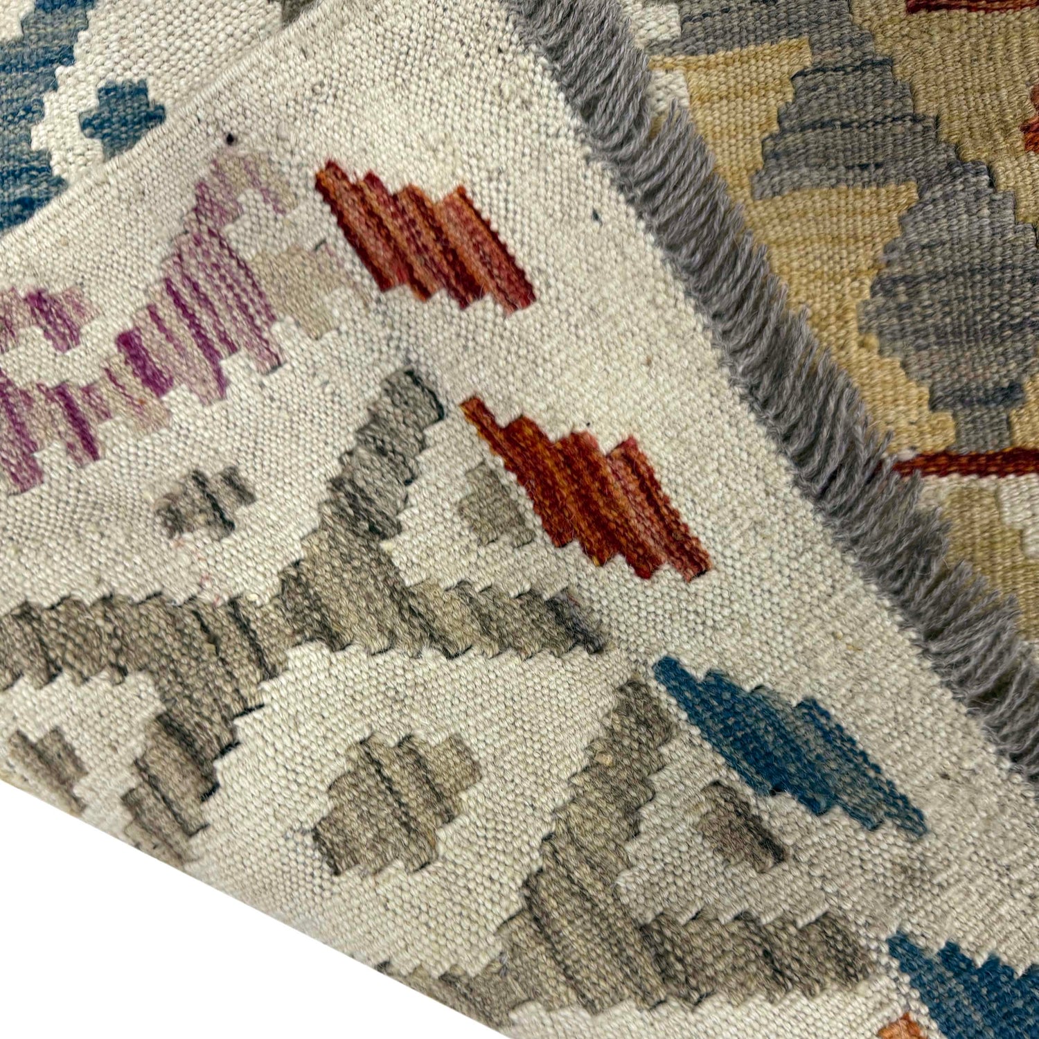 Handmade Vegetable Kilim 6' 8" x 9' 7" (ft) - No. R39766