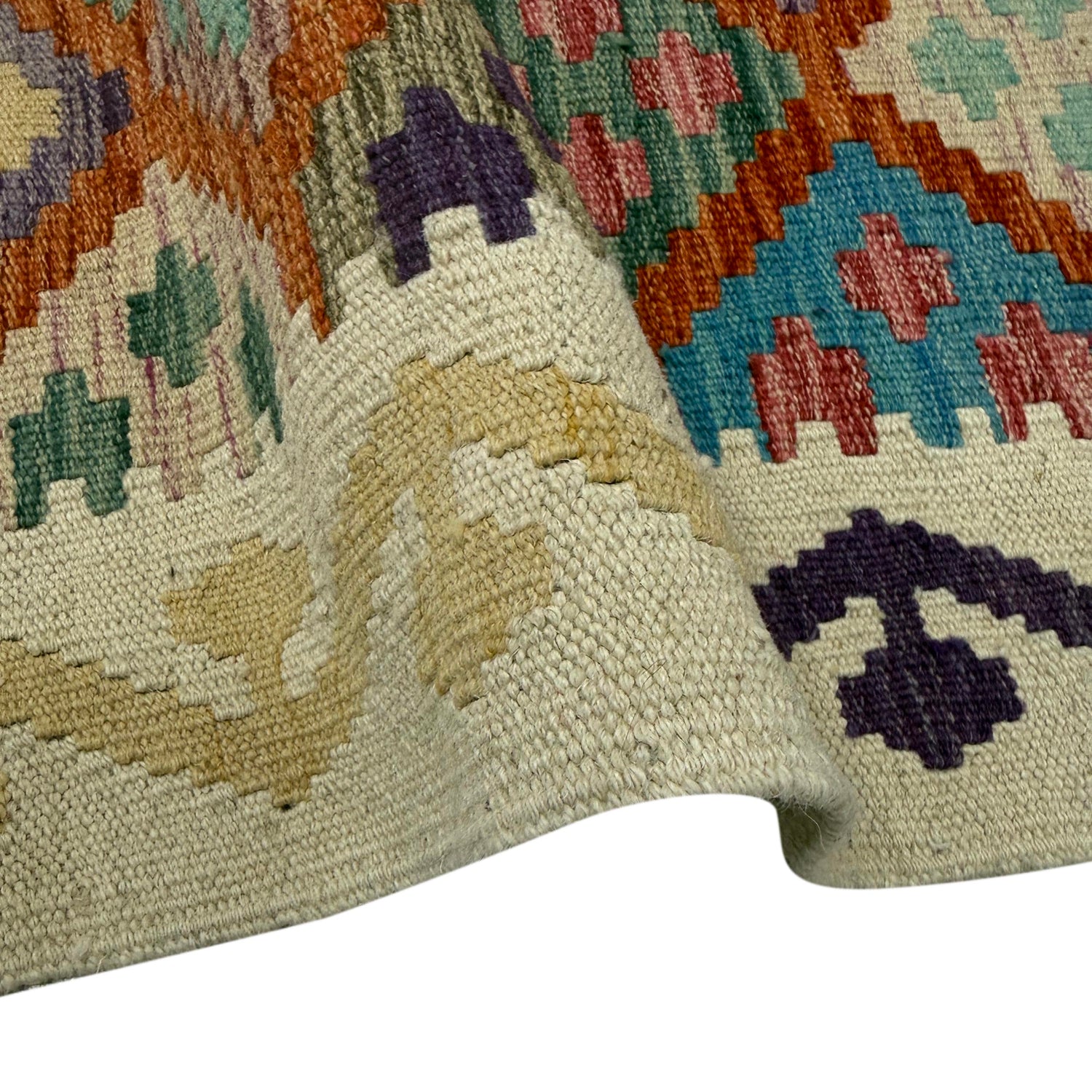 Handmade Vegetable Kilim 6' 7" x 9' 7" (ft) - No. R39769