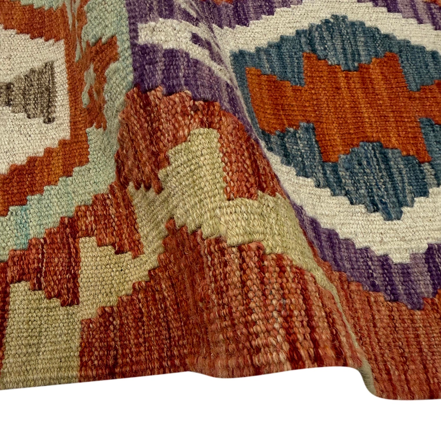 Handmade Vegetable Kelim 6' 9" x 9' 8" (ft) - No. R39771