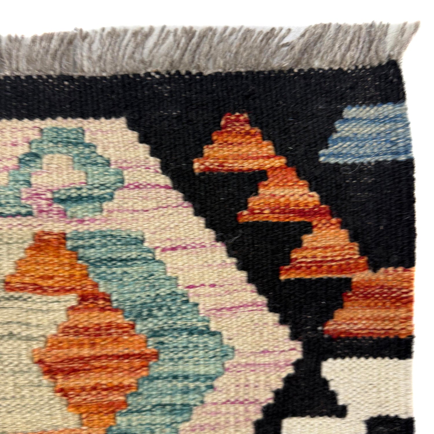 Handmade Vegetable Kilim 6' 8" x 9' 9" (ft) - No. R39773