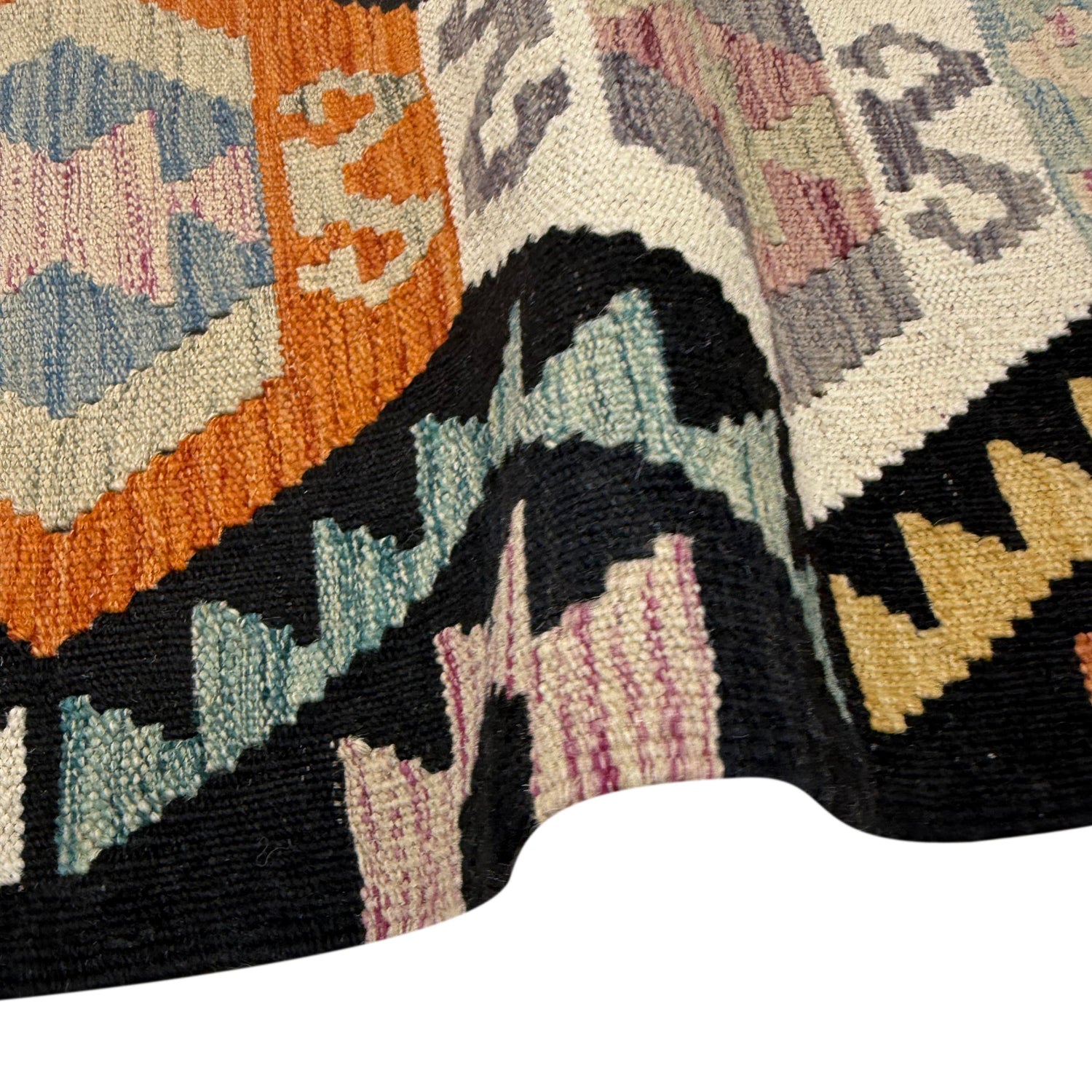 Handmade Vegetable Kilim 6' 8" x 9' 9" (ft) - No. R39773