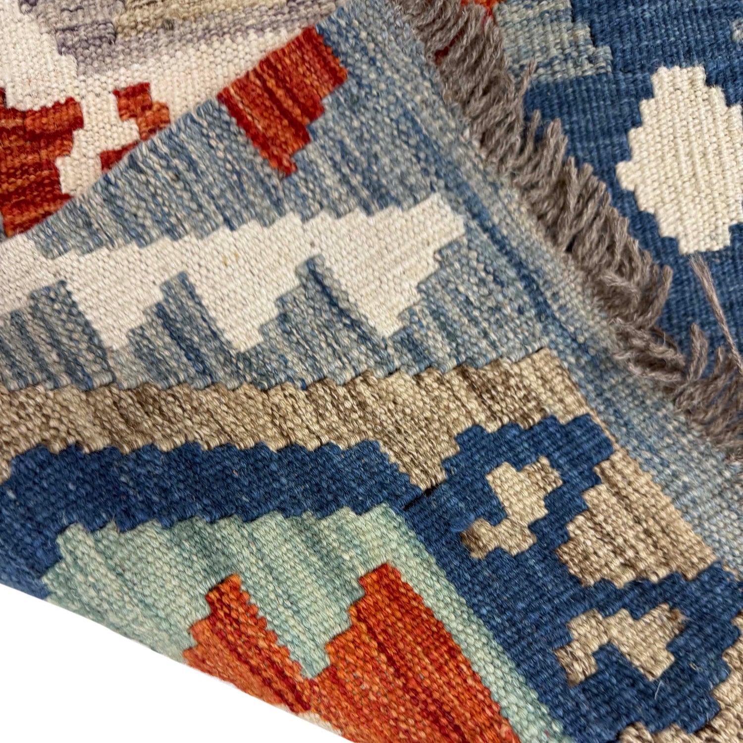 Handmade Vegetable Kilim 6' 9" x 9' 4" (ft) - No. R39774