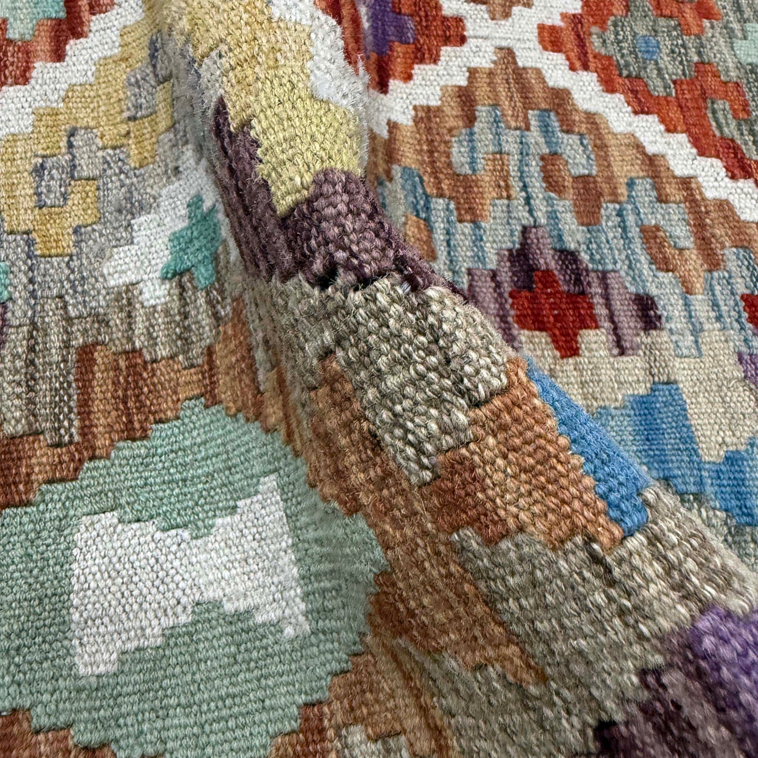 Handmade Vegetable Kelim 5' 9" x 8' 0" (ft) - No. R39777